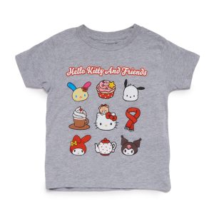 Hello Kitty and Friends Toddler Cozy Grid Tee (Heather)
