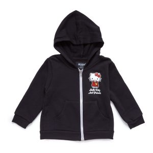 Hello Kitty and Friends Toddler Scarf Zip Hoodie (Black)