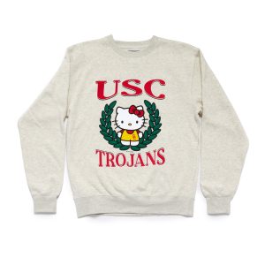 Hello Kitty x USC Trojans Two Ways Sweatshirt (Oatmeal)