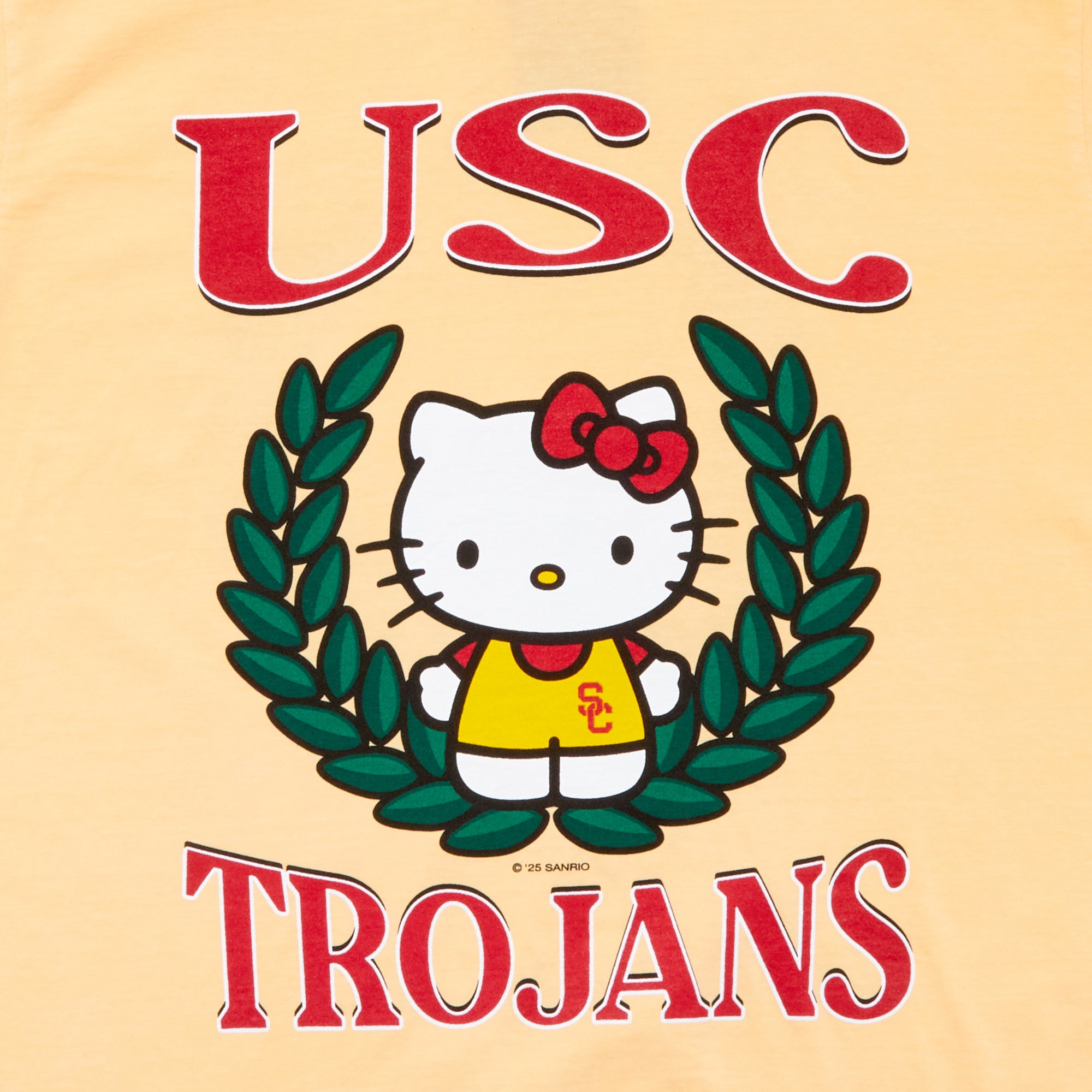 Hello Kitty x USC Trojans Two Ways Tee (Butter) - Image 3