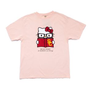 Hello Kitty x USC Trojans Being Smart Tee (Shell Pink)