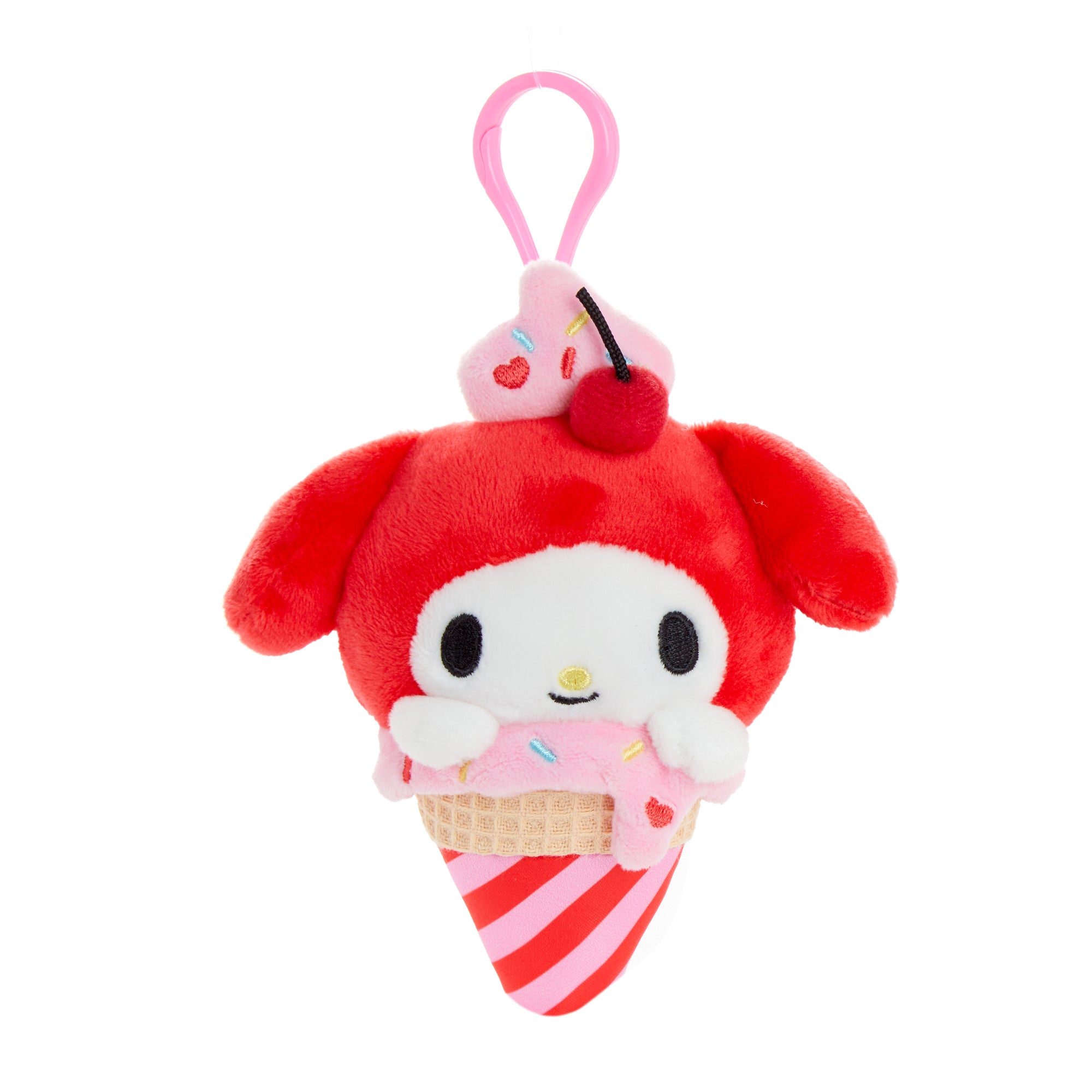 My Melody Plush Mascot Clip (Ice Cream Treat Series)