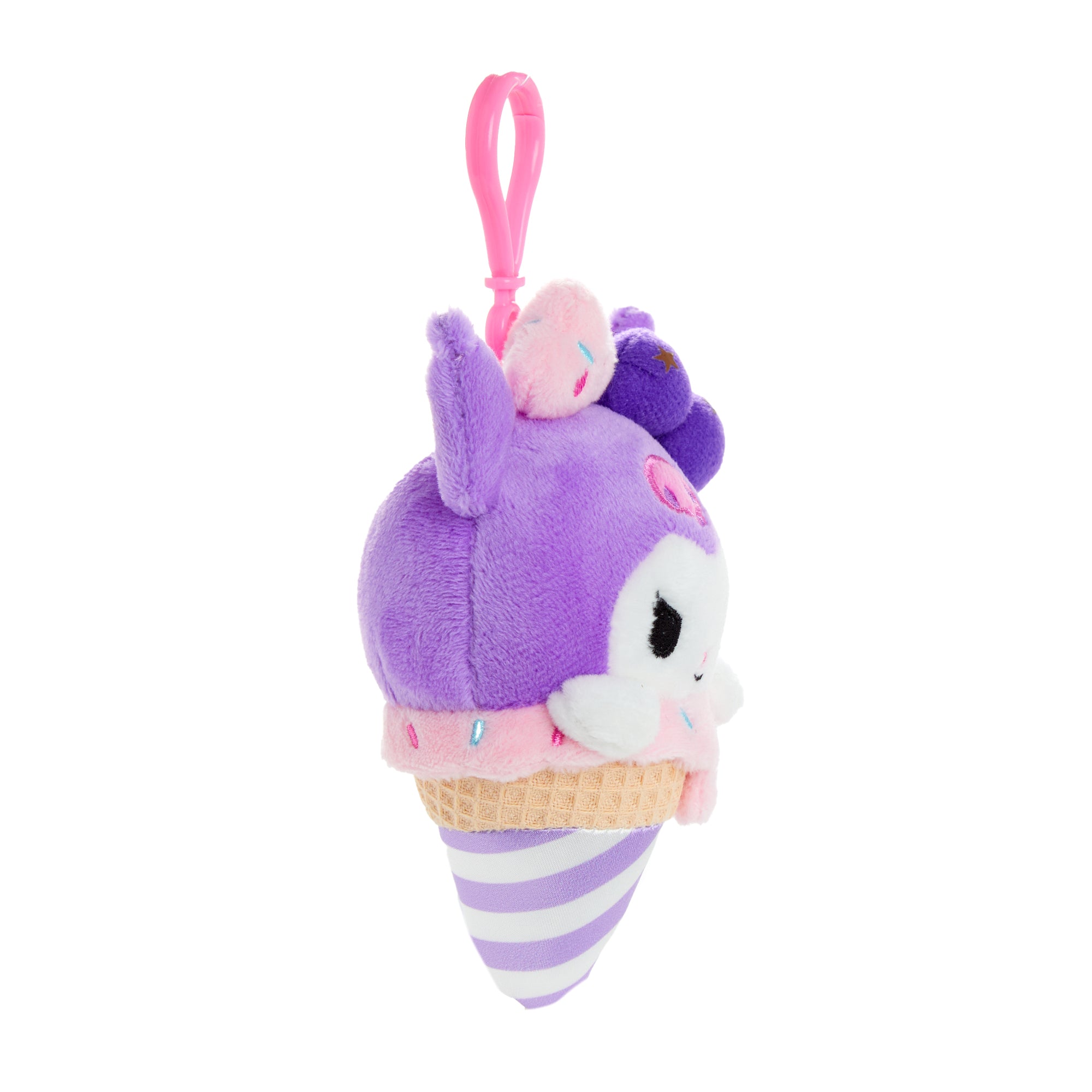Kuromi Plush Mascot Clip (Ice Cream Treat Series) - Image 3