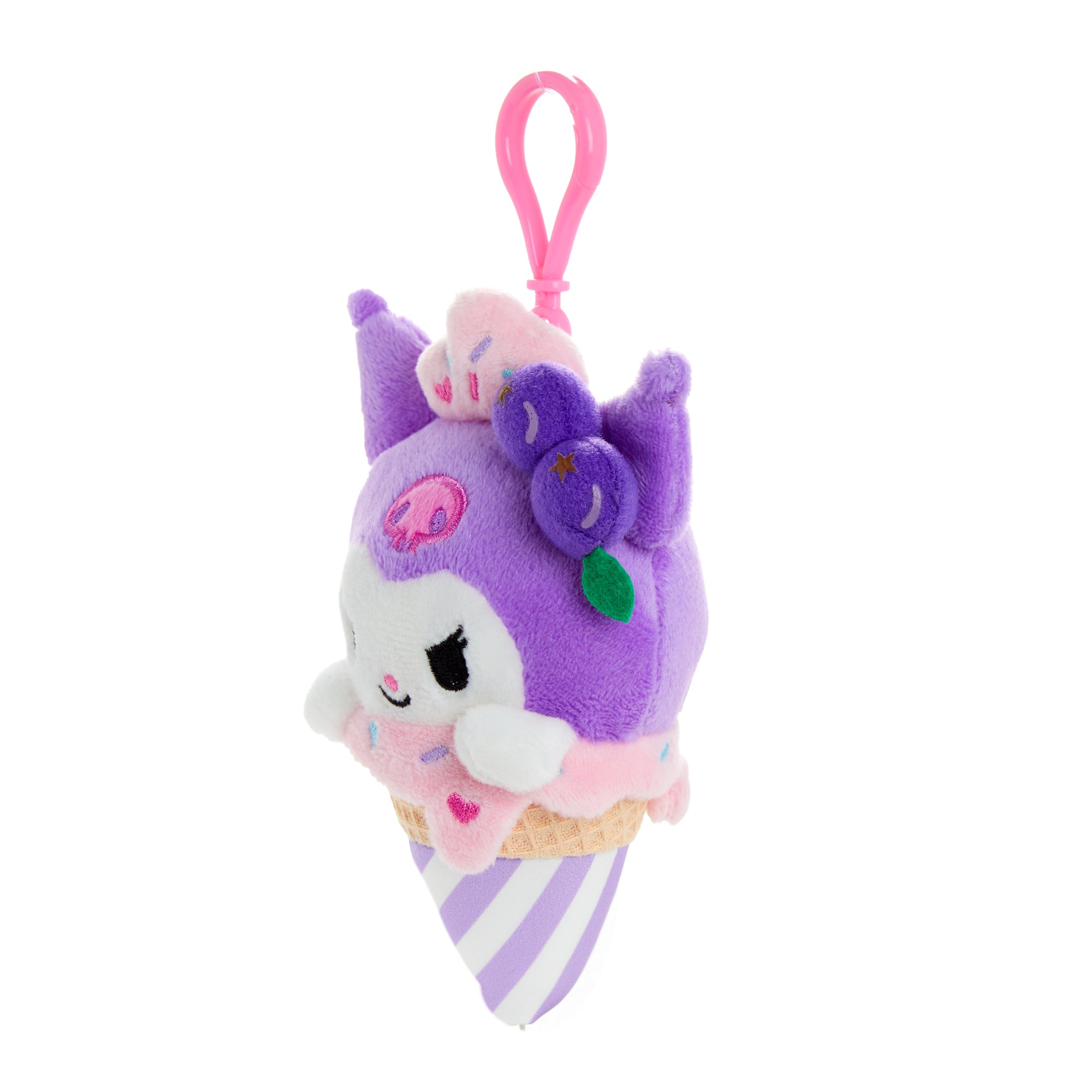Kuromi Plush Mascot Clip (Ice Cream Treat Series) - Image 2