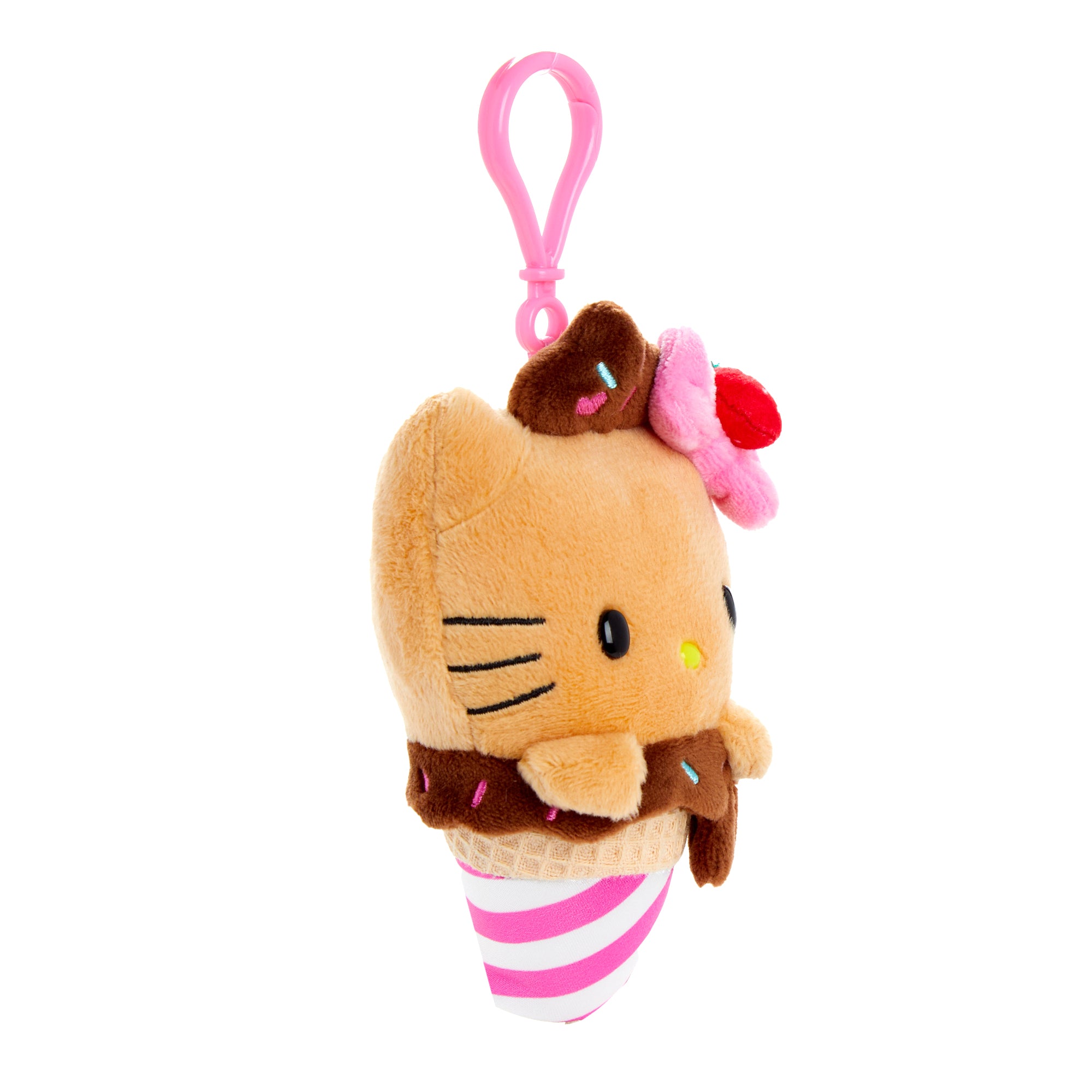 Hello Kitty Mocha Plush Mascot Clip (Ice Cream Treat Series) - Image 2