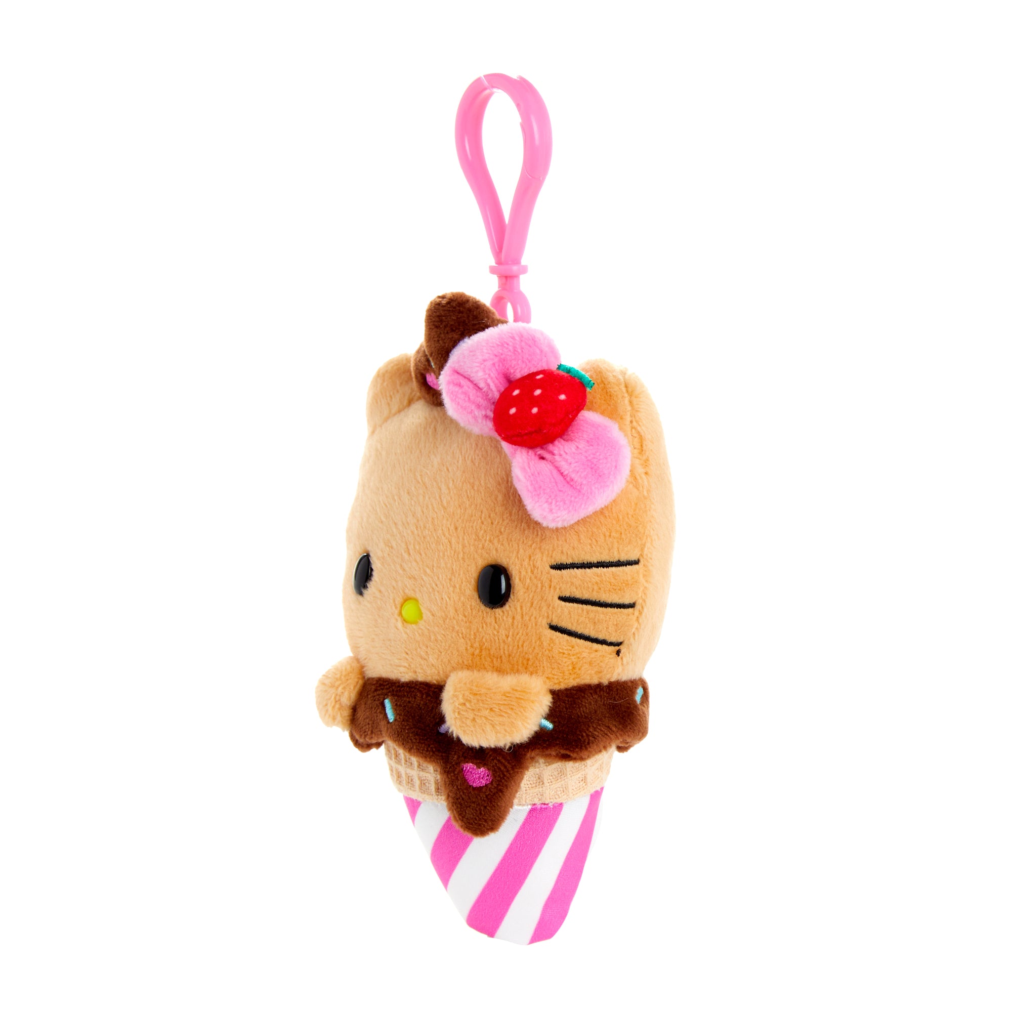 Hello Kitty Mocha Plush Mascot Clip (Ice Cream Treat Series) - Image 3