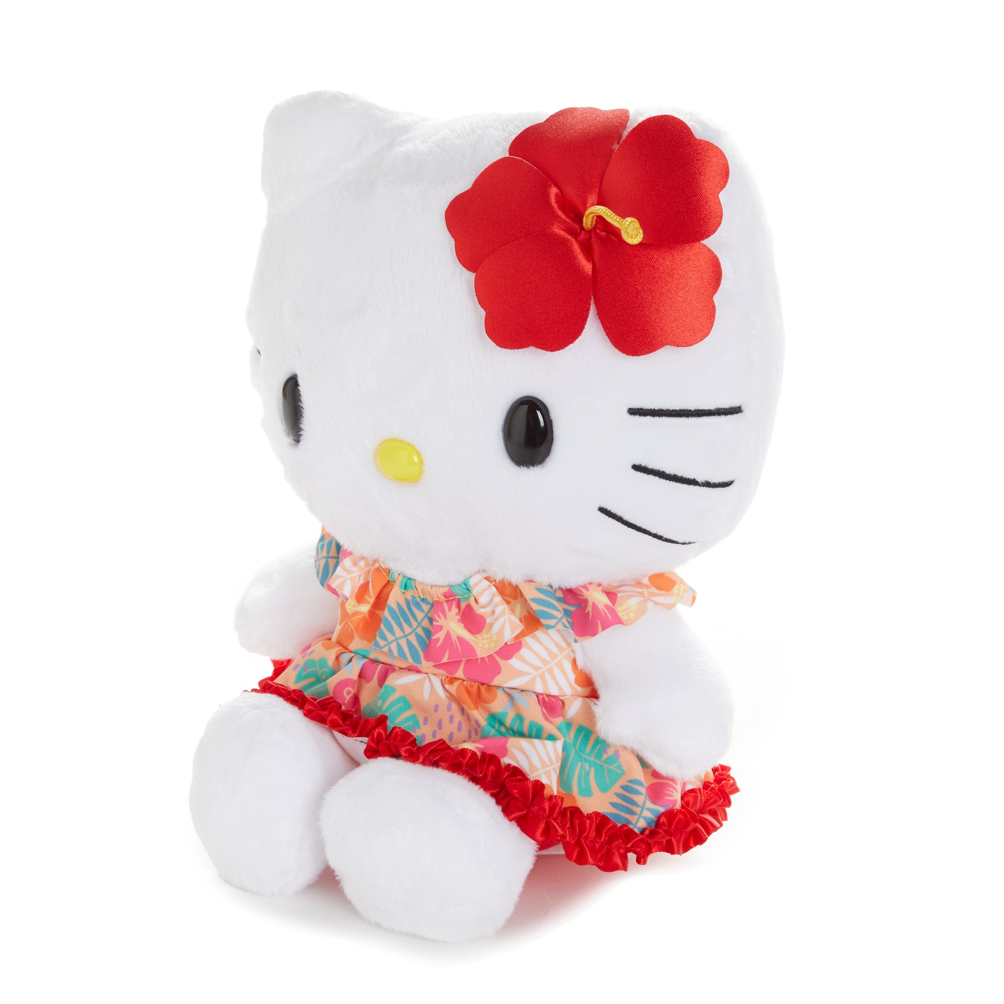 Hello Kitty 8 White Plush (Island Hibiscus Series) - Image 2