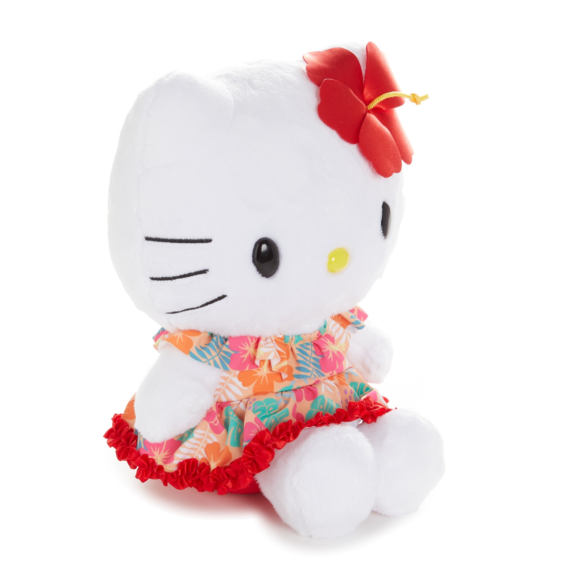 Hello Kitty 8 White Plush (Island Hibiscus Series) - Image 3