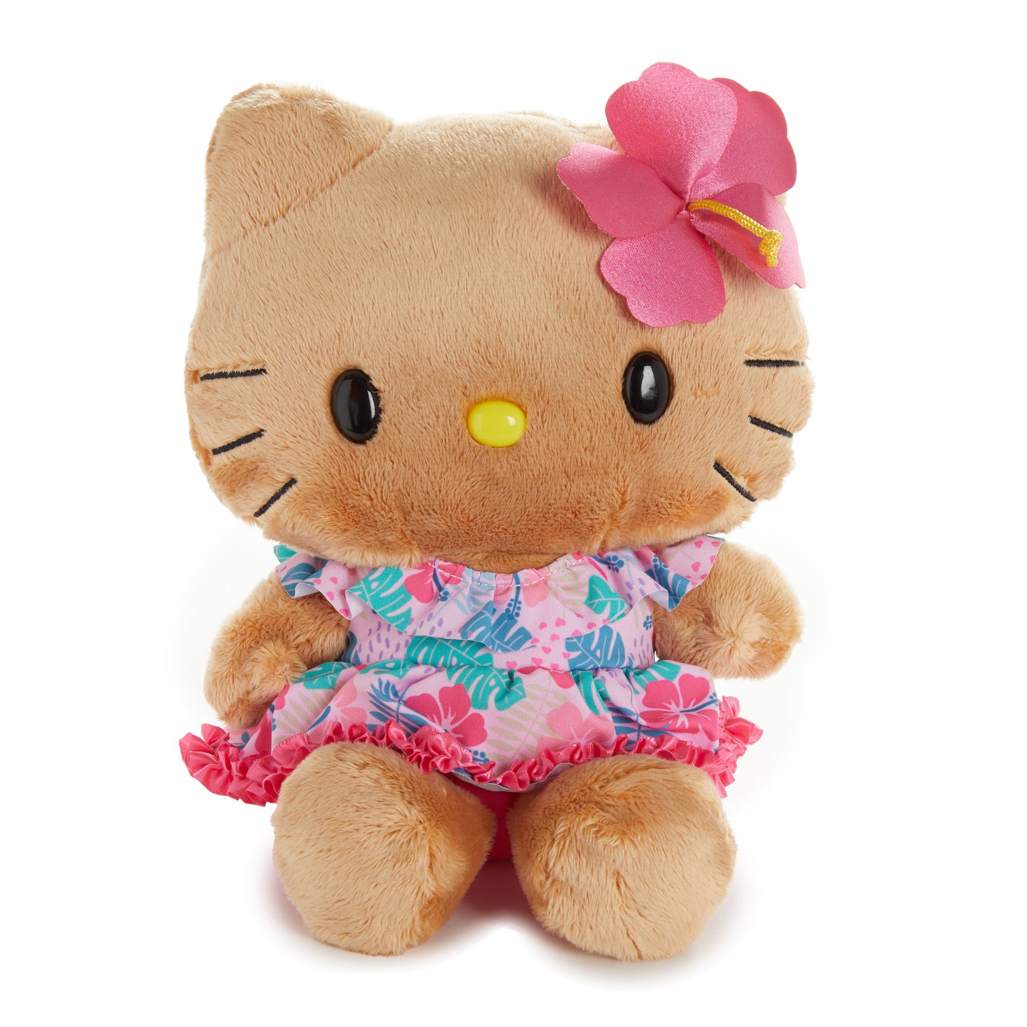 Hello Kitty 8 Tan Plush (Island Hibiscus Series)