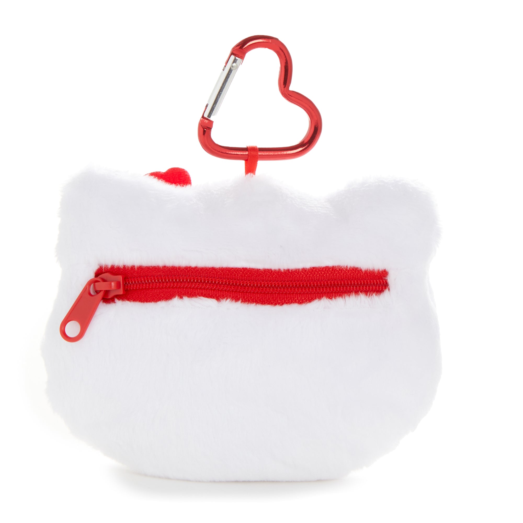 Hello Kitty White Plush Mini Face Pouch (Island Hibiscus Series) - Image 4