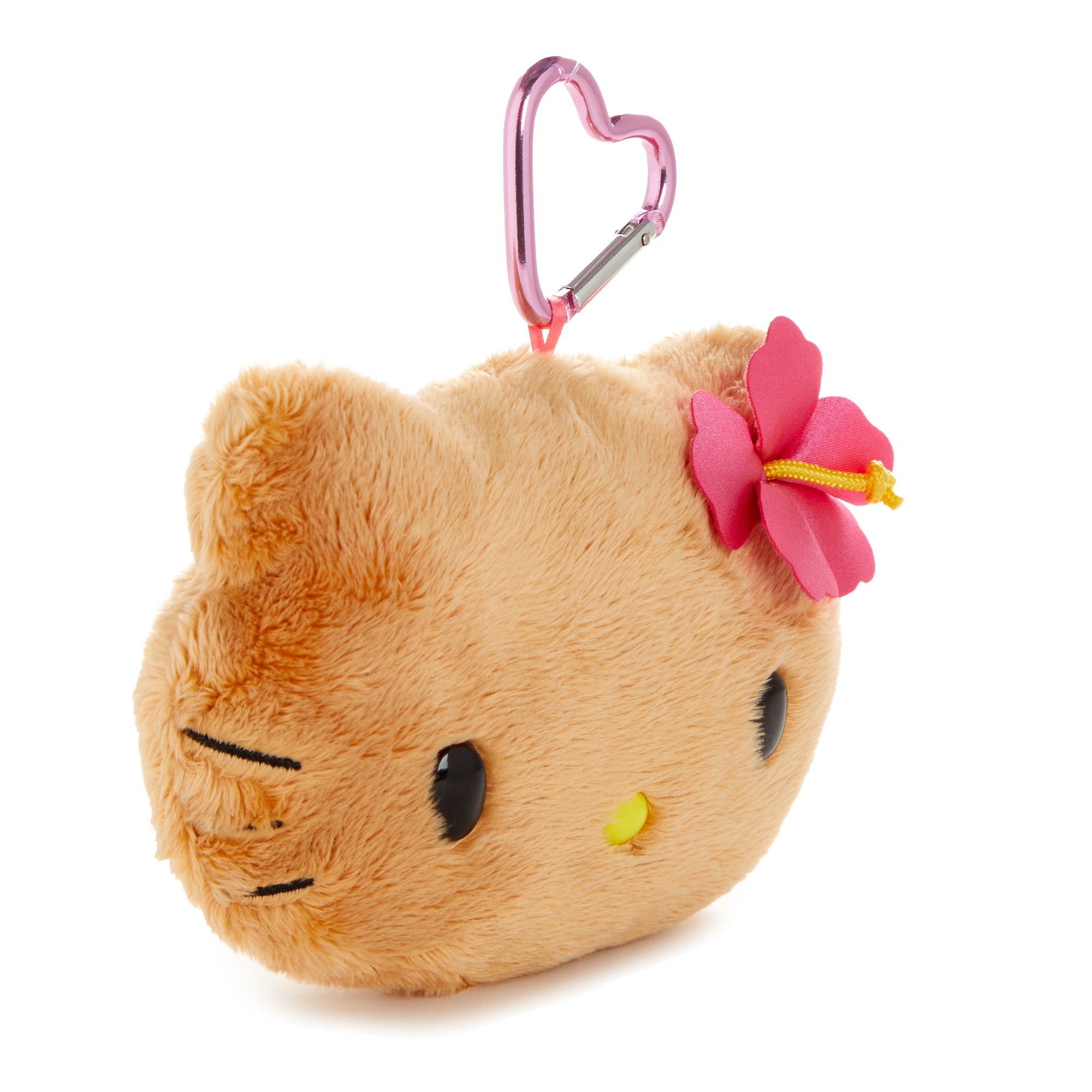 Hello Kitty Tan Plush Mini Face Pouch (Island Hibiscus Series) - Image 3