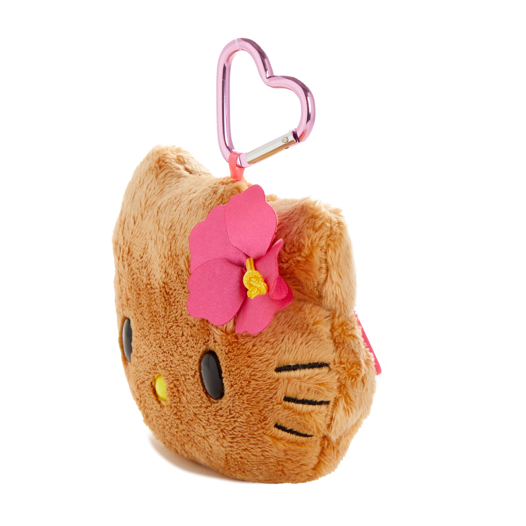 Hello Kitty Tan Plush Mini Face Pouch (Island Hibiscus Series) - Image 4