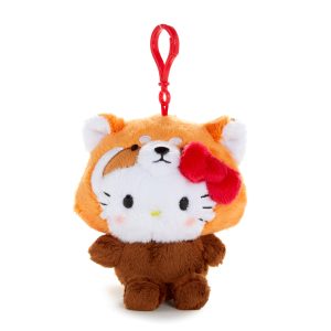 Hello Kitty Red Panda Plush Mascot Clip (Zoo Series)