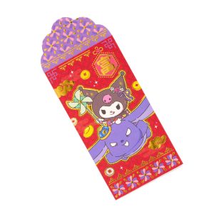 Kuromi 8-pc Vertical Enclosure Envelopes (Red)