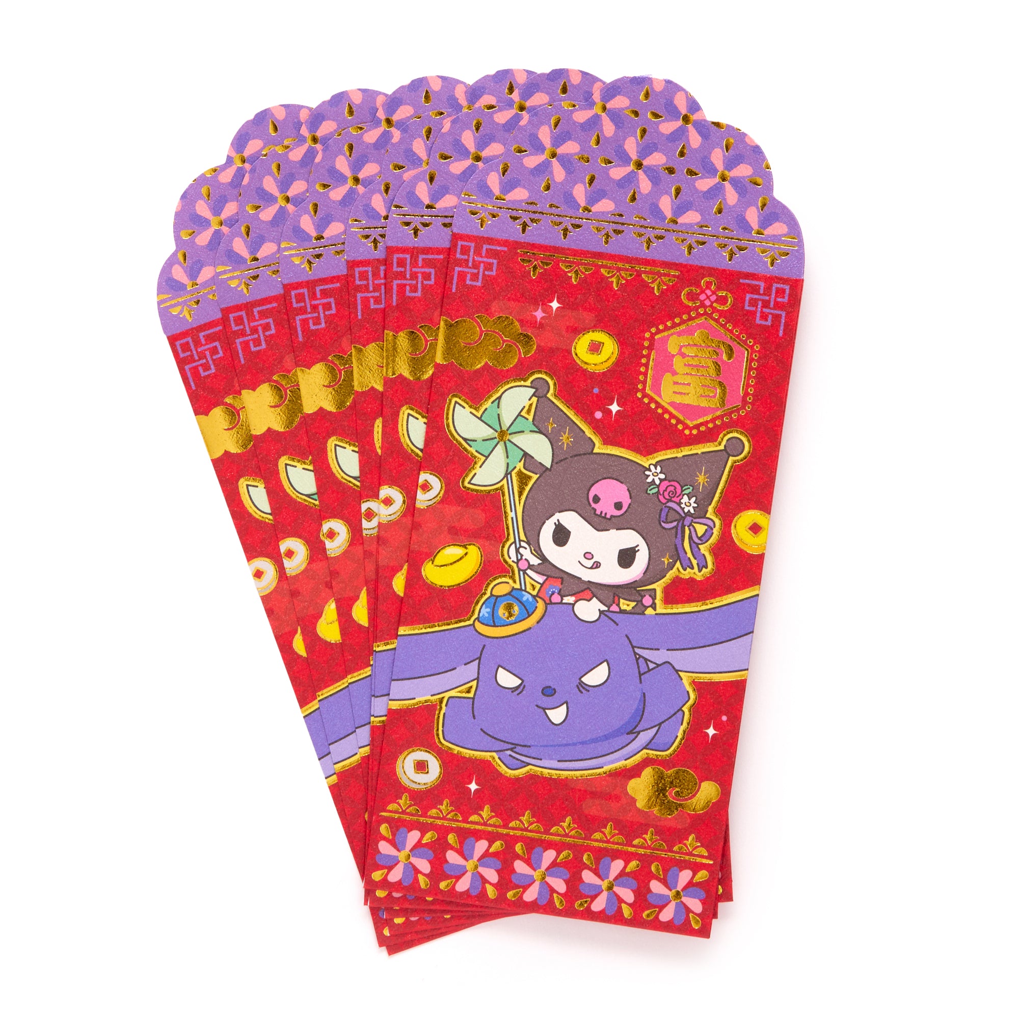 Kuromi 8-pc Vertical Enclosure Envelopes (Red) - Image 2
