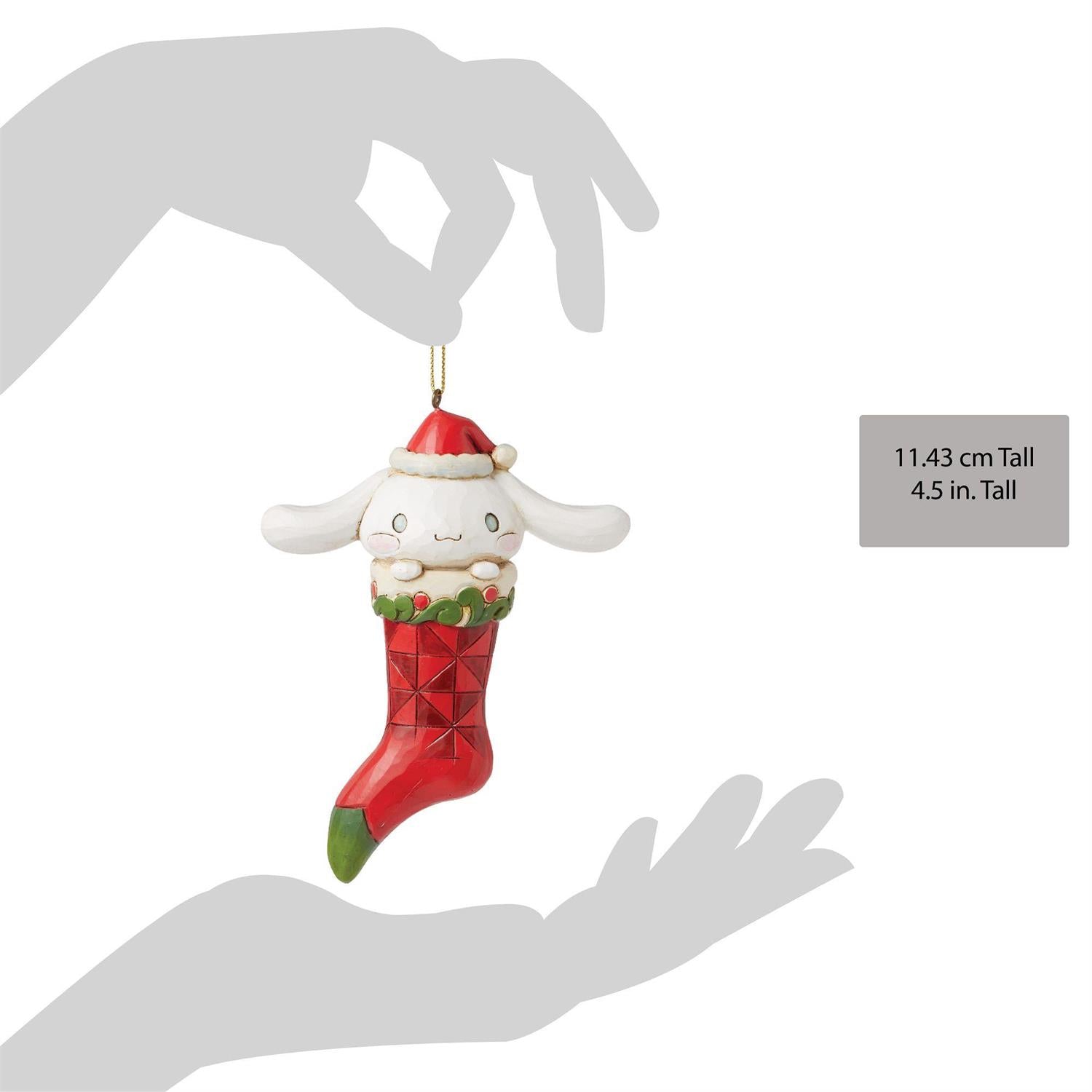 Cinnamoroll Stocking Hanging Ornament (Jim Shore Sanrio Collection) - Image 2