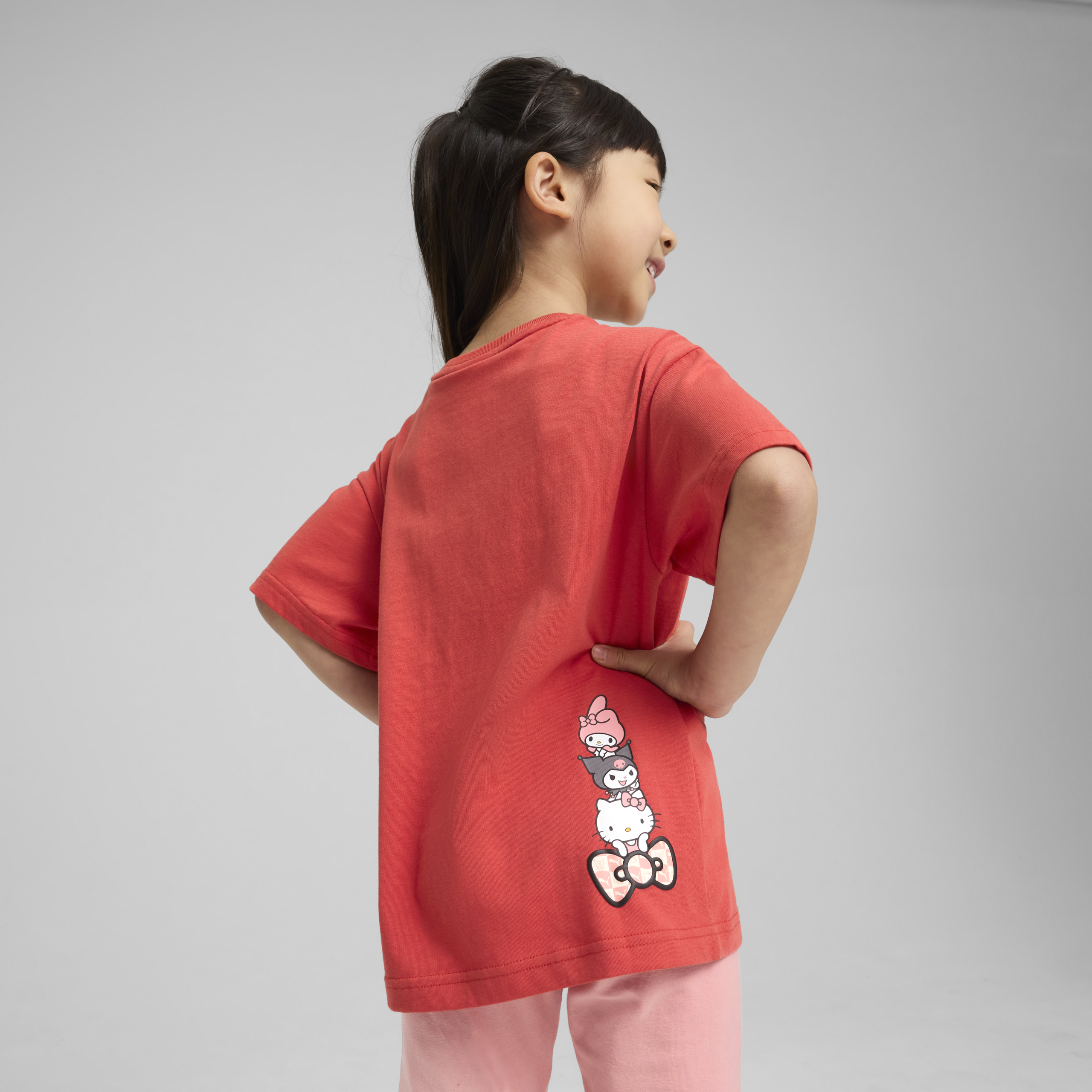 Hello Kitty and Friends x PUMA Kids Relaxed Graphic Tee (Red Fire) - Image 2