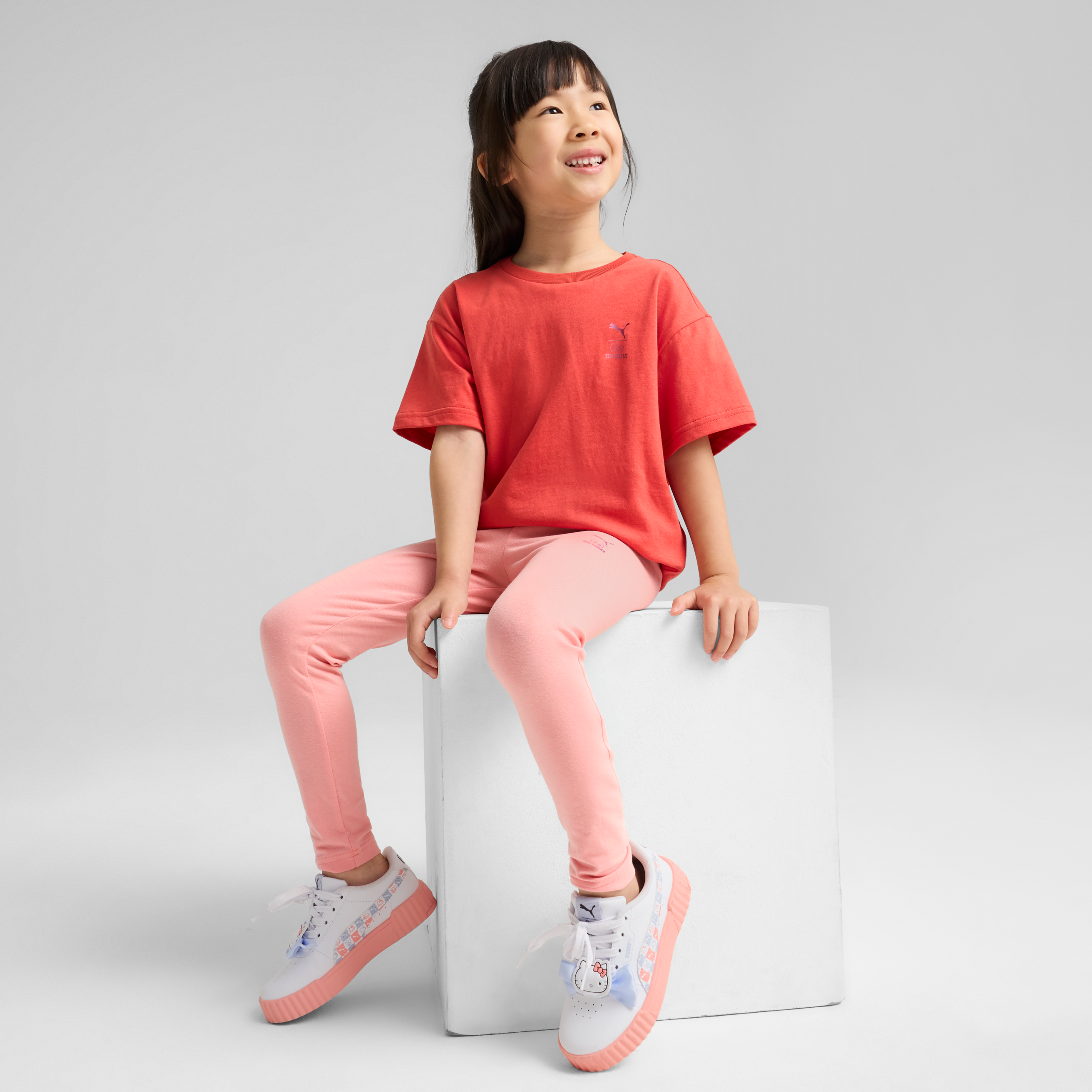Hello Kitty and Friends x PUMA Kids Relaxed Graphic Tee (Red Fire) - Image 3