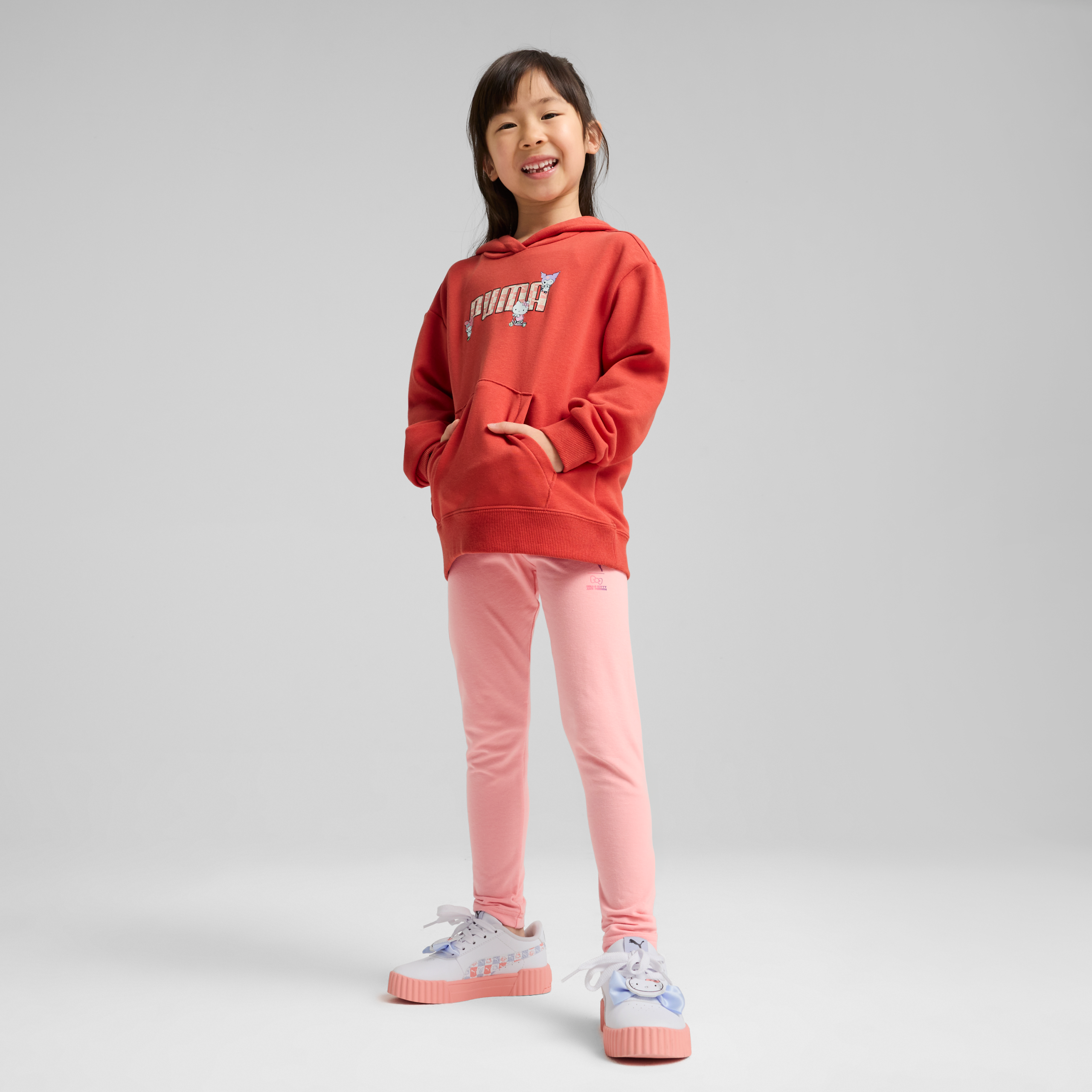 Hello Kitty and Friends x PUMA Kids Relaxed Hoodie (Red Fire) - Image 3