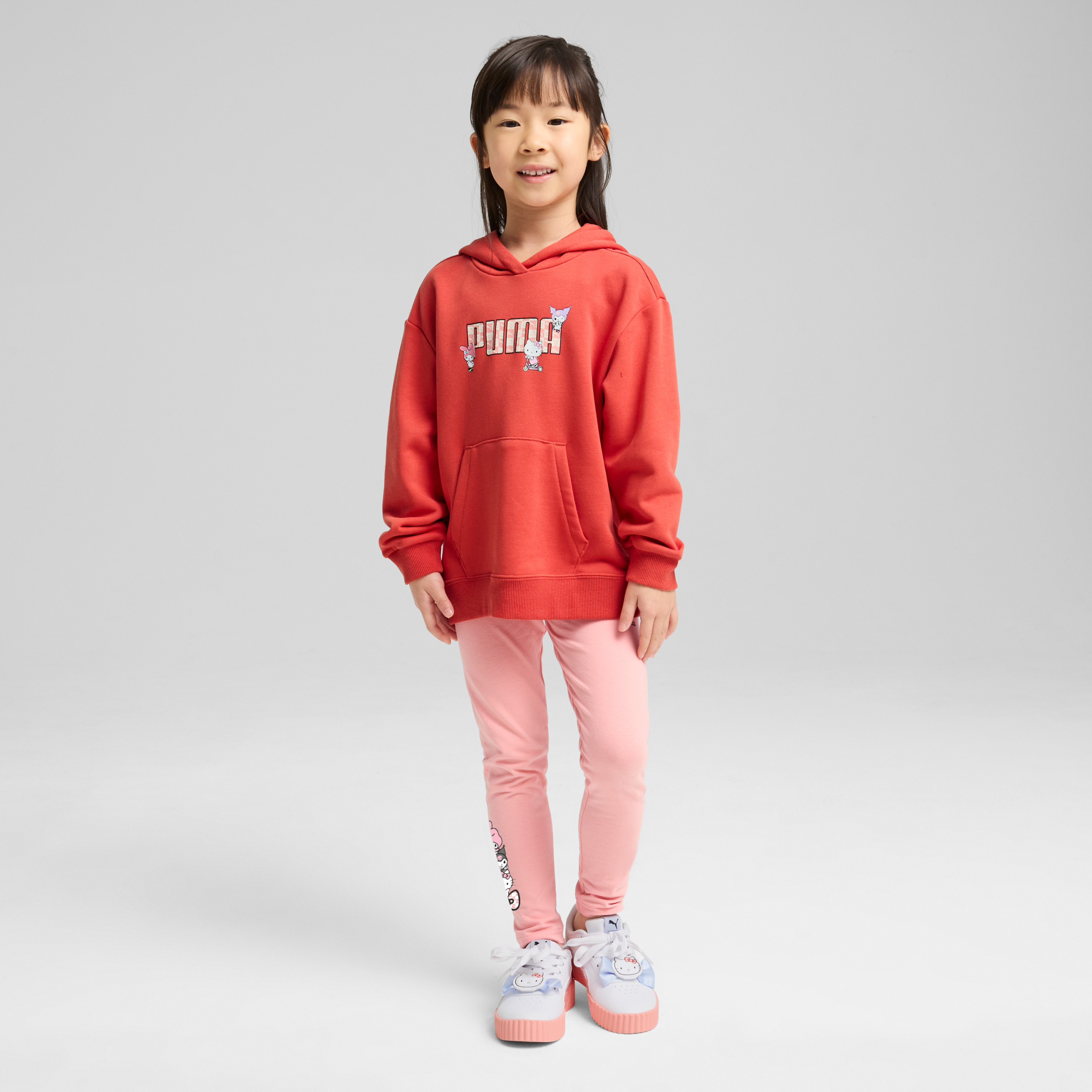 Hello Kitty and Friends x PUMA Kids Relaxed Hoodie (Red Fire) - Image 6
