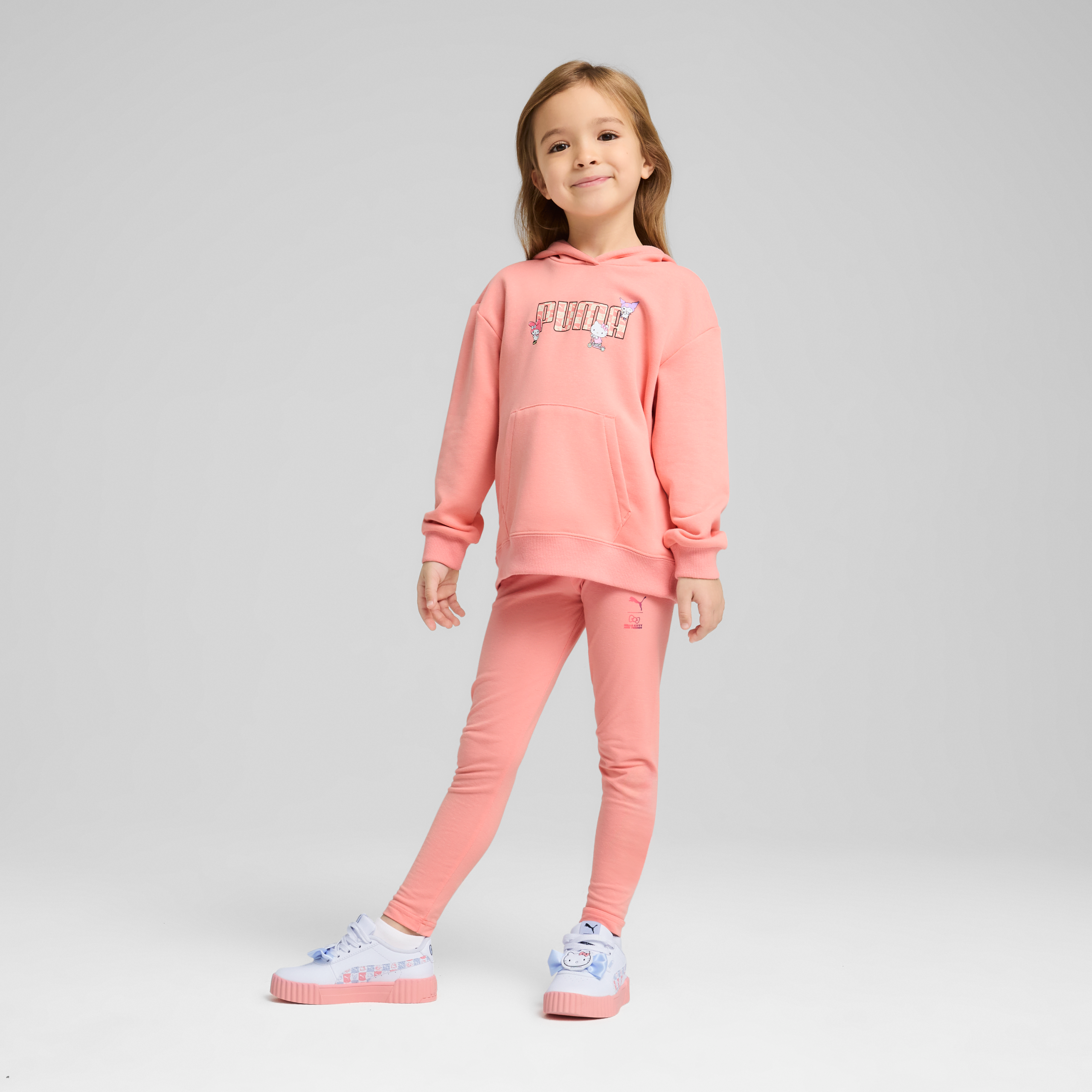 Hello Kitty and Friends x PUMA Kids Relaxed Hoodie (Pink Fruit) - Image 3