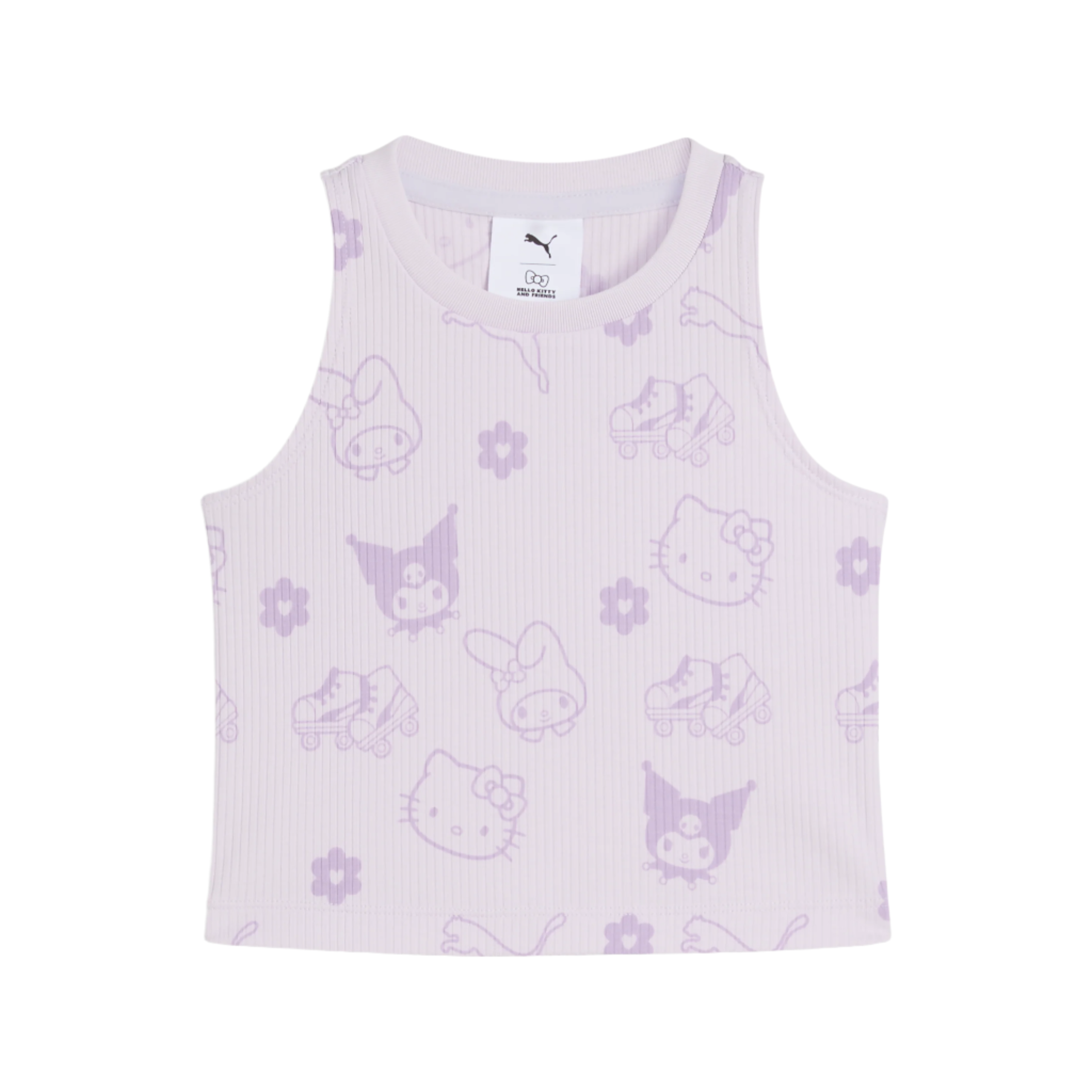 Hello Kitty and Friends x PUMA Kids Ribbed Tank Top (Lilac Frost)