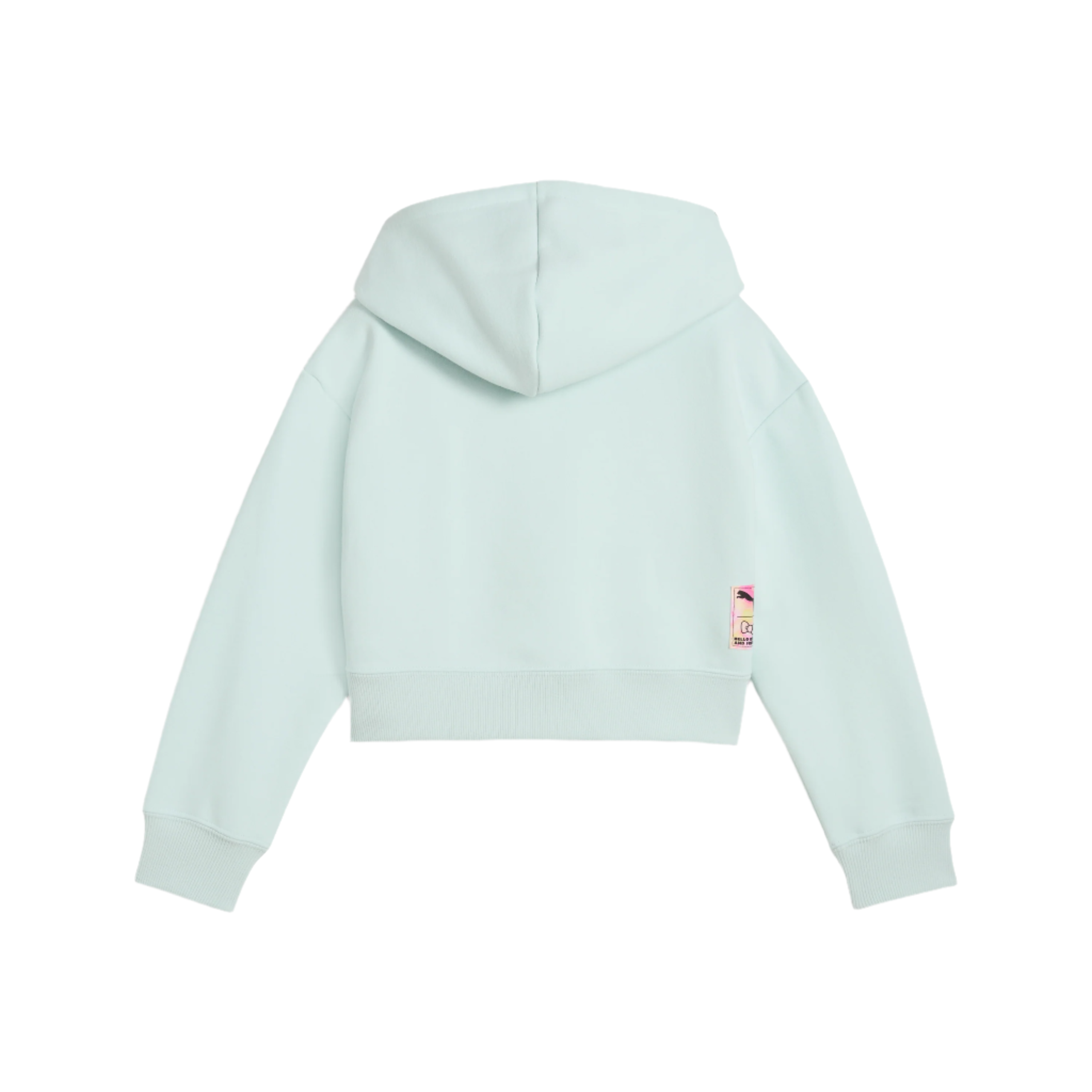 Hello Kitty and Friends x PUMA Kids Relaxed Cropped Graphic Hoodie (Peaceful Blue) - Image 5