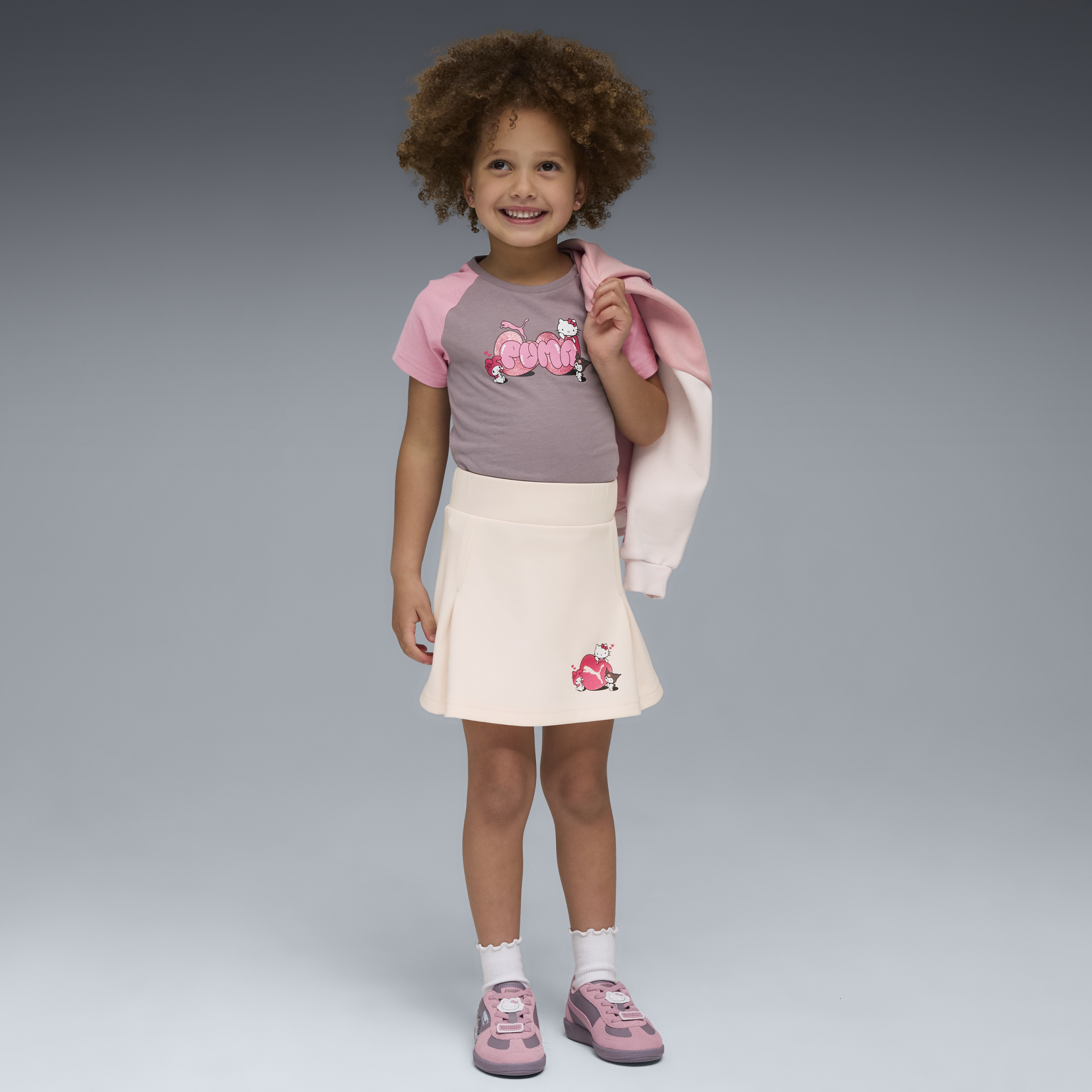 Hello Kitty and Friends x PUMA Kids Slim Graphic Tee (Plum Jam) - Image 2