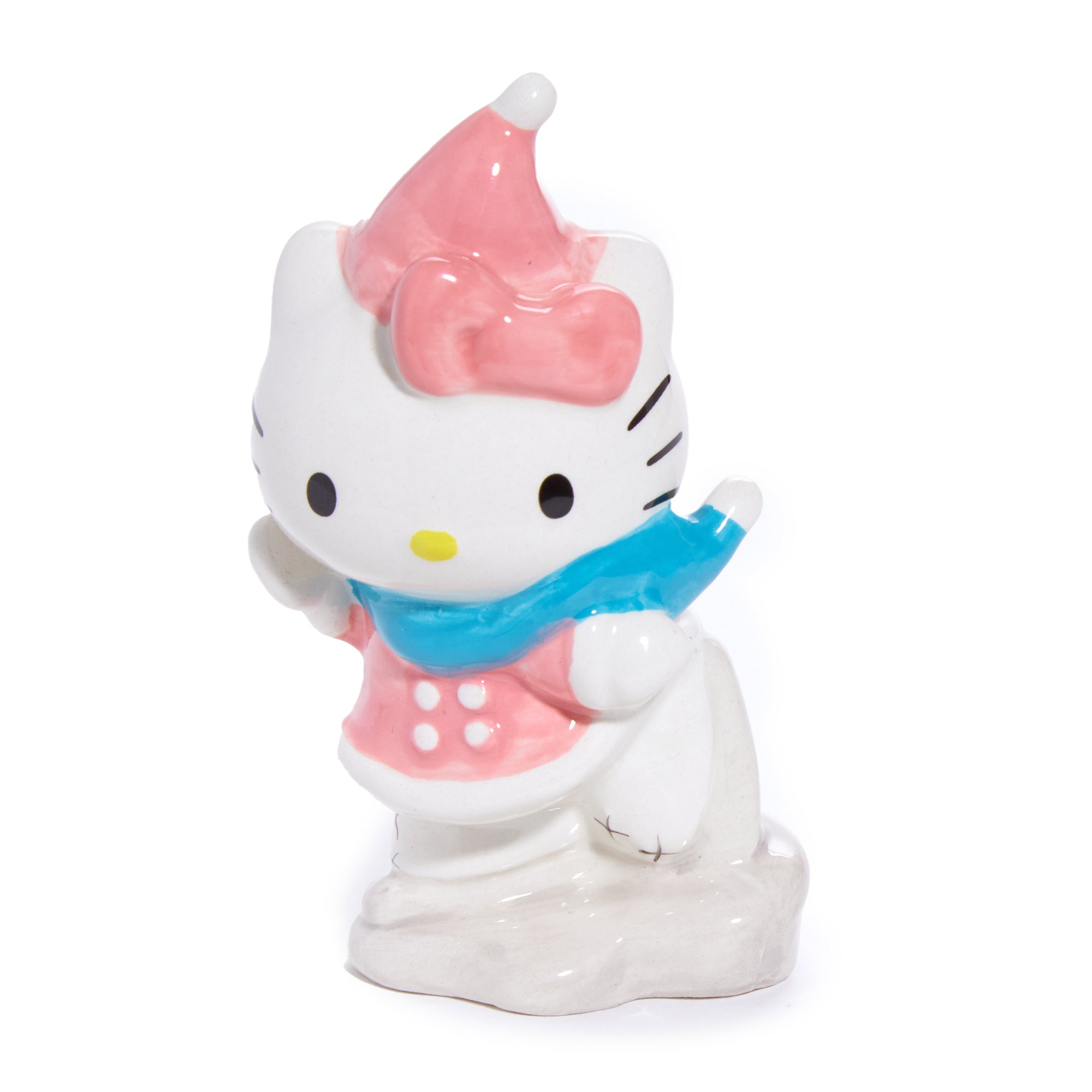 Hello Kitty Ceramic Holiday Salt & Pepper Set (Snow Play) - Image 6