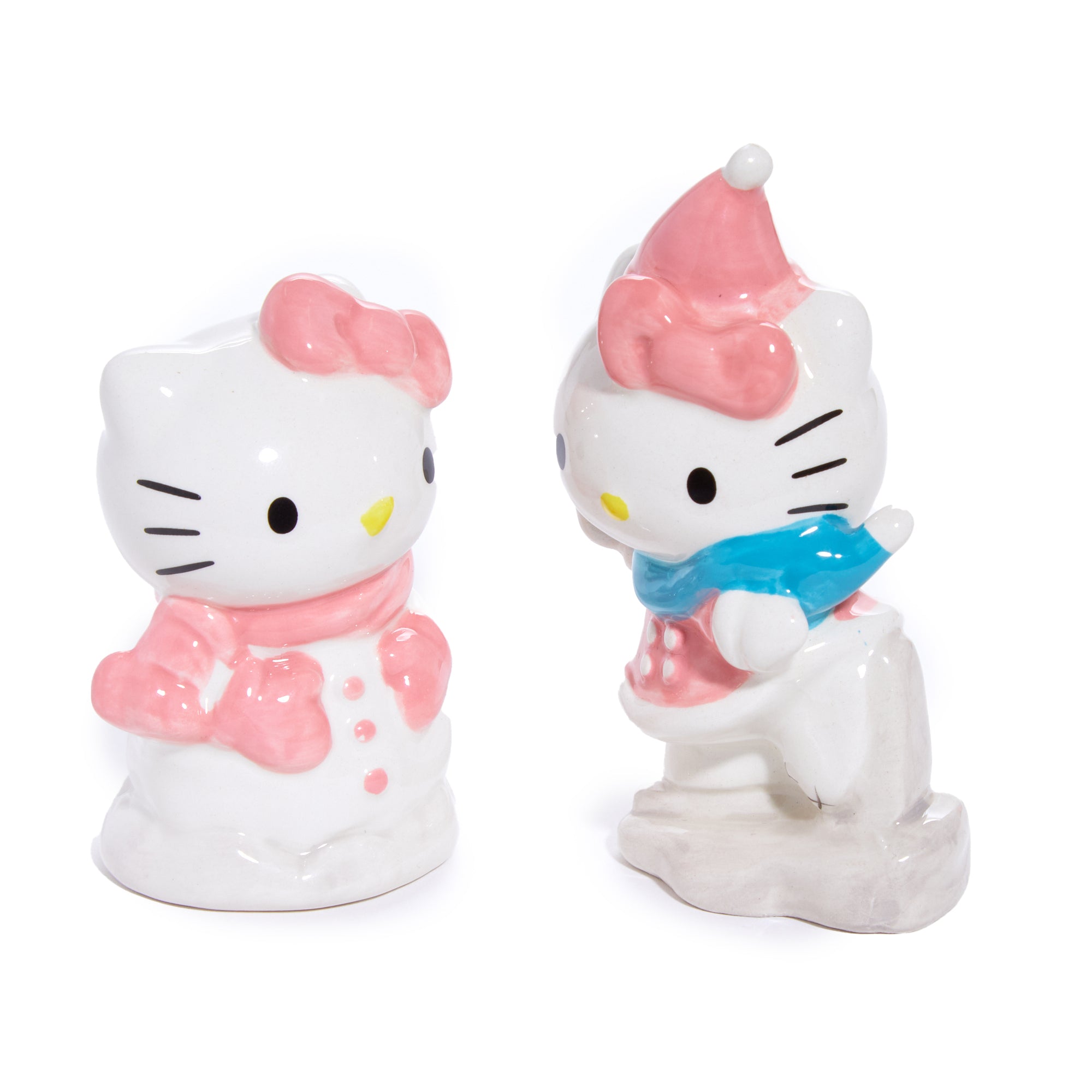 Hello Kitty Ceramic Holiday Salt & Pepper Set (Snow Play) - Image 7