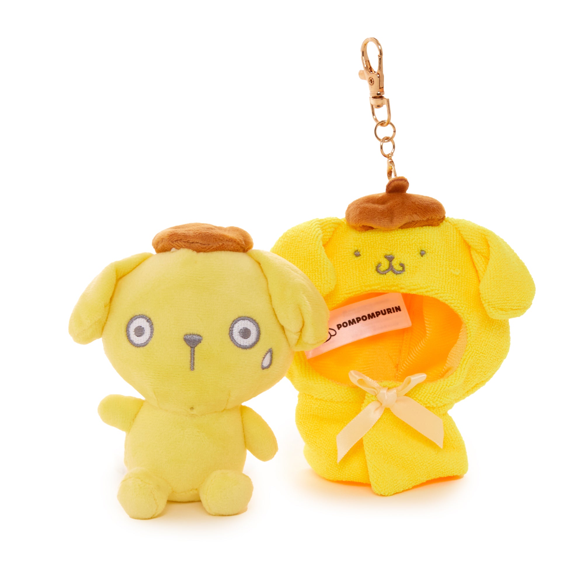 Pompompurin Plush Mascot Keychain (Frightened Series) - Image 2