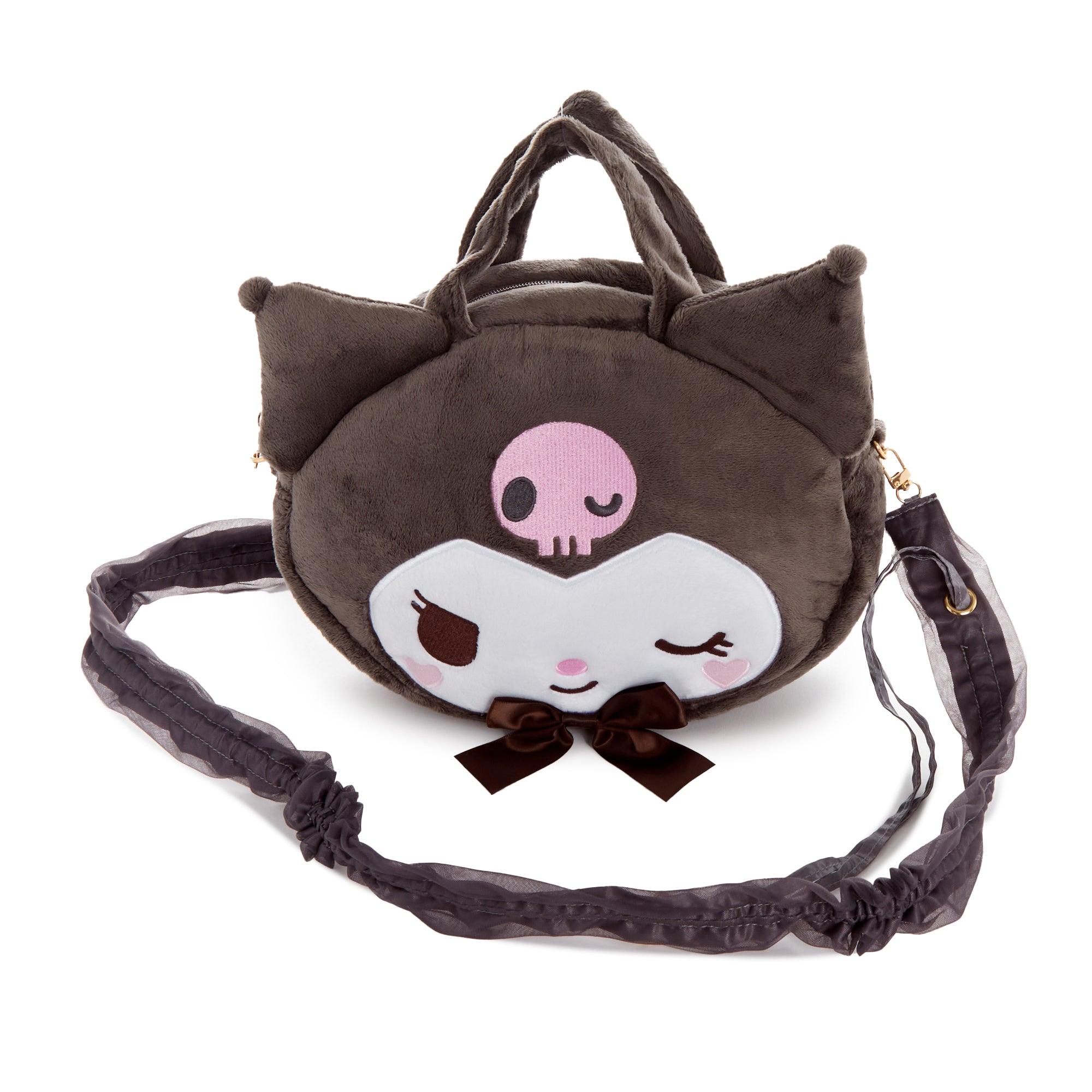Kuromi 2-Way Plush Crossbody Bag (Wink Series) - Image 2