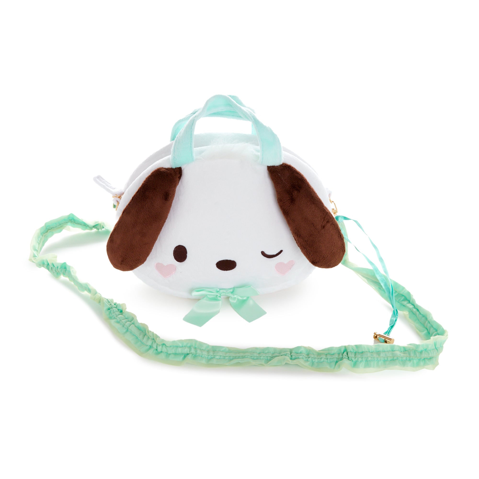 Pochacco 2-Way Plush Crossbody Bag (Wink Series) - Image 2