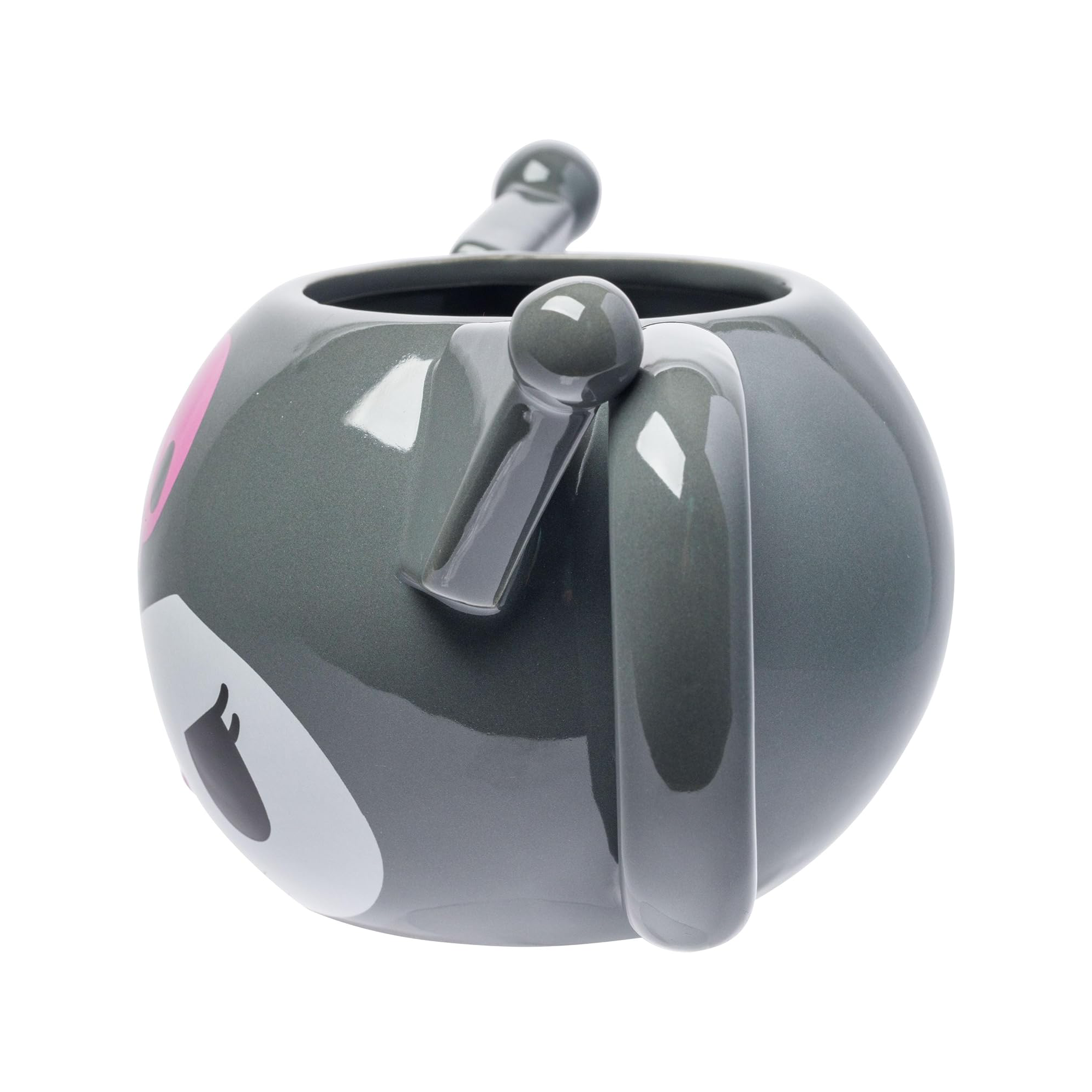 Kuromi Face Sculpted Mug (Gray) - Image 5