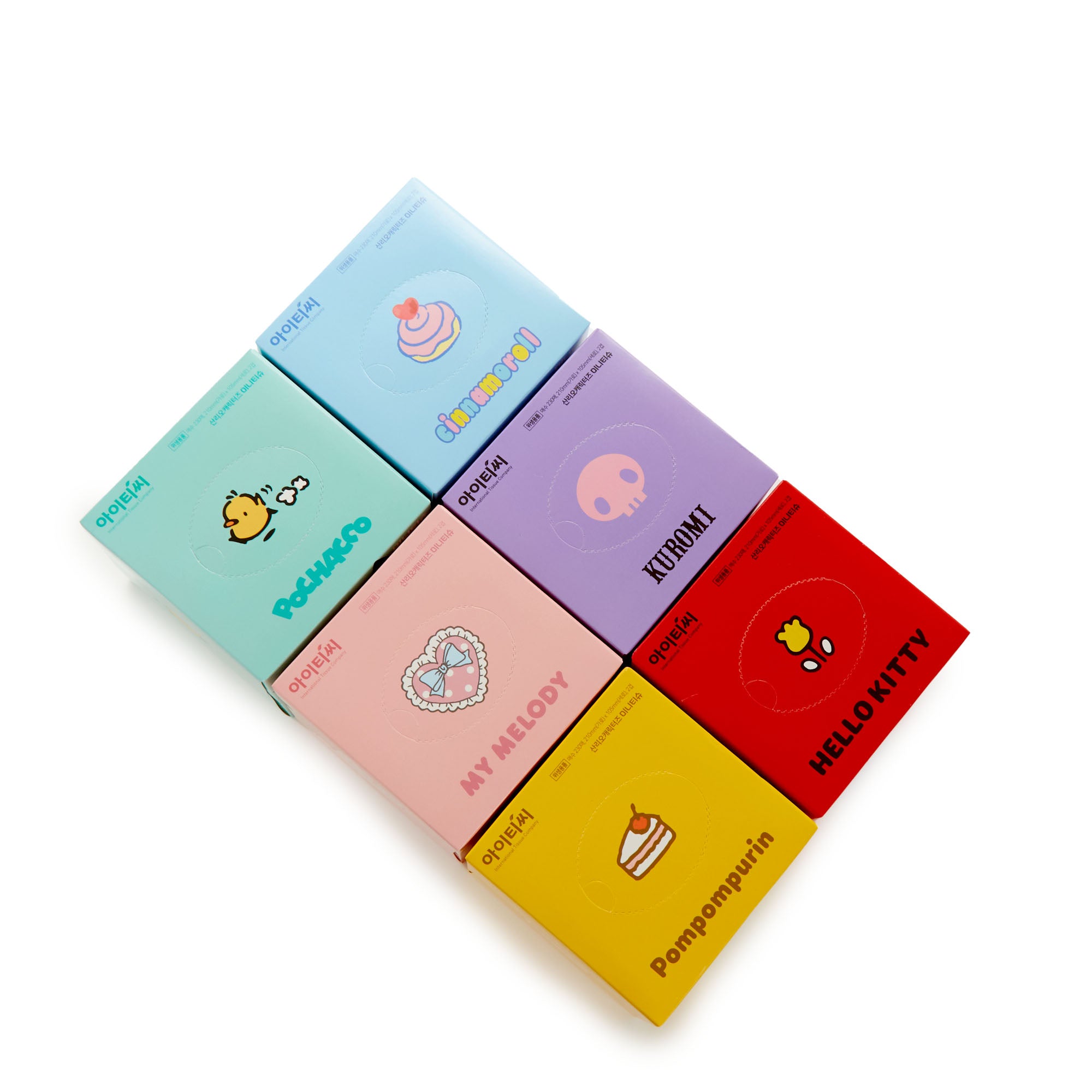 Hello Kitty and Friends Facial 2-Ply Mini Tissue Boxes (Pack of 6) - Image 3
