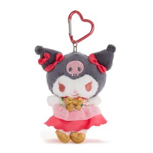 Kuromi Plush Mascot Keychain (Strawberry News 50th Anniversary)