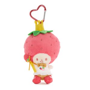 Strawberry King Plush Mascot Keychain (Strawberry News 50th Anniversary)