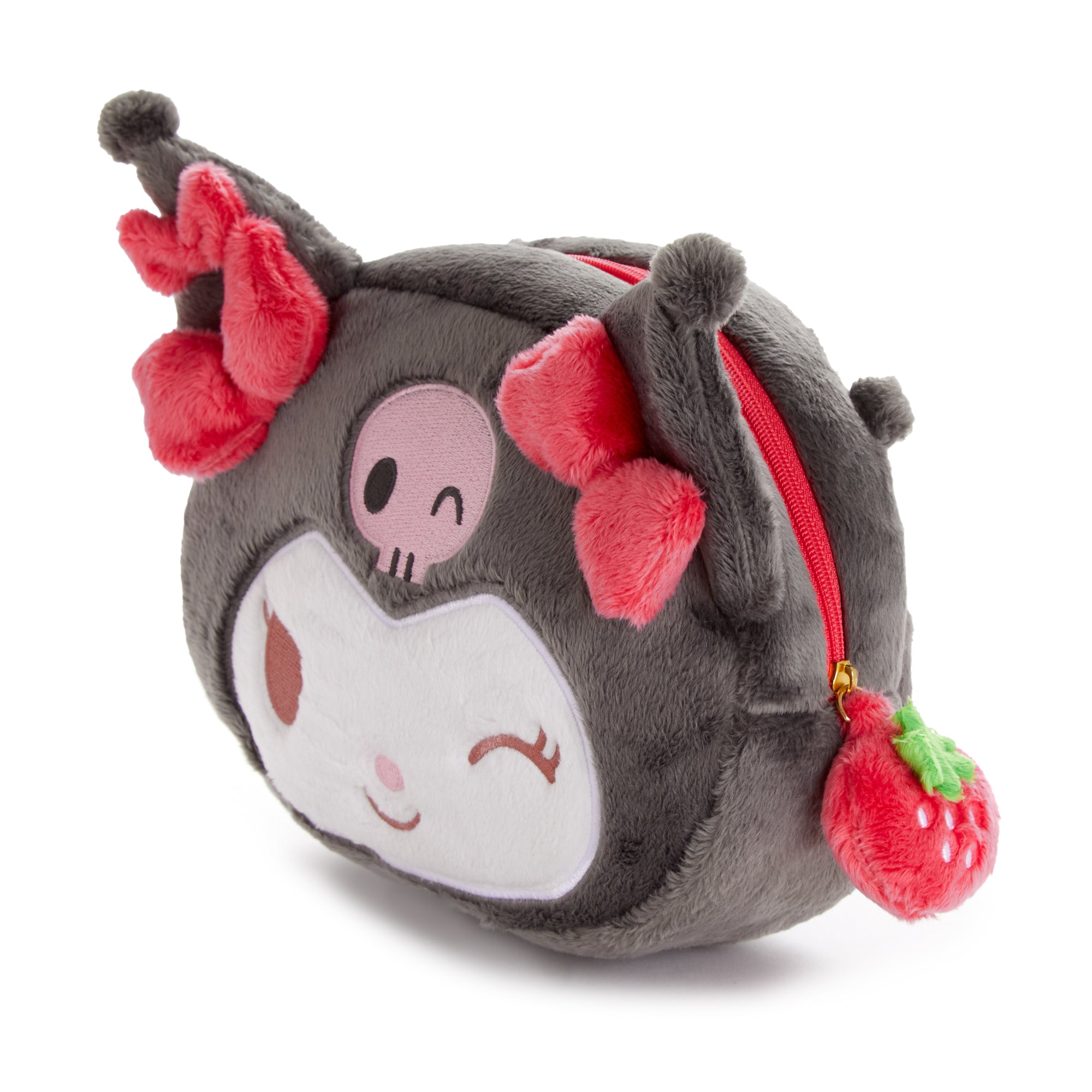 Kuromi Plush Crossbody Bag (Strawberry News 50th Anniversary) - Image 4