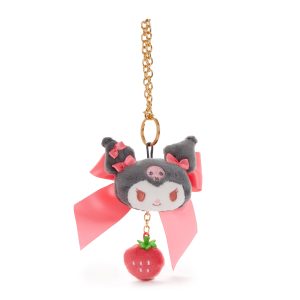 Kuromi Plush Bag Charm (Strawberry News 50th Anniversary)