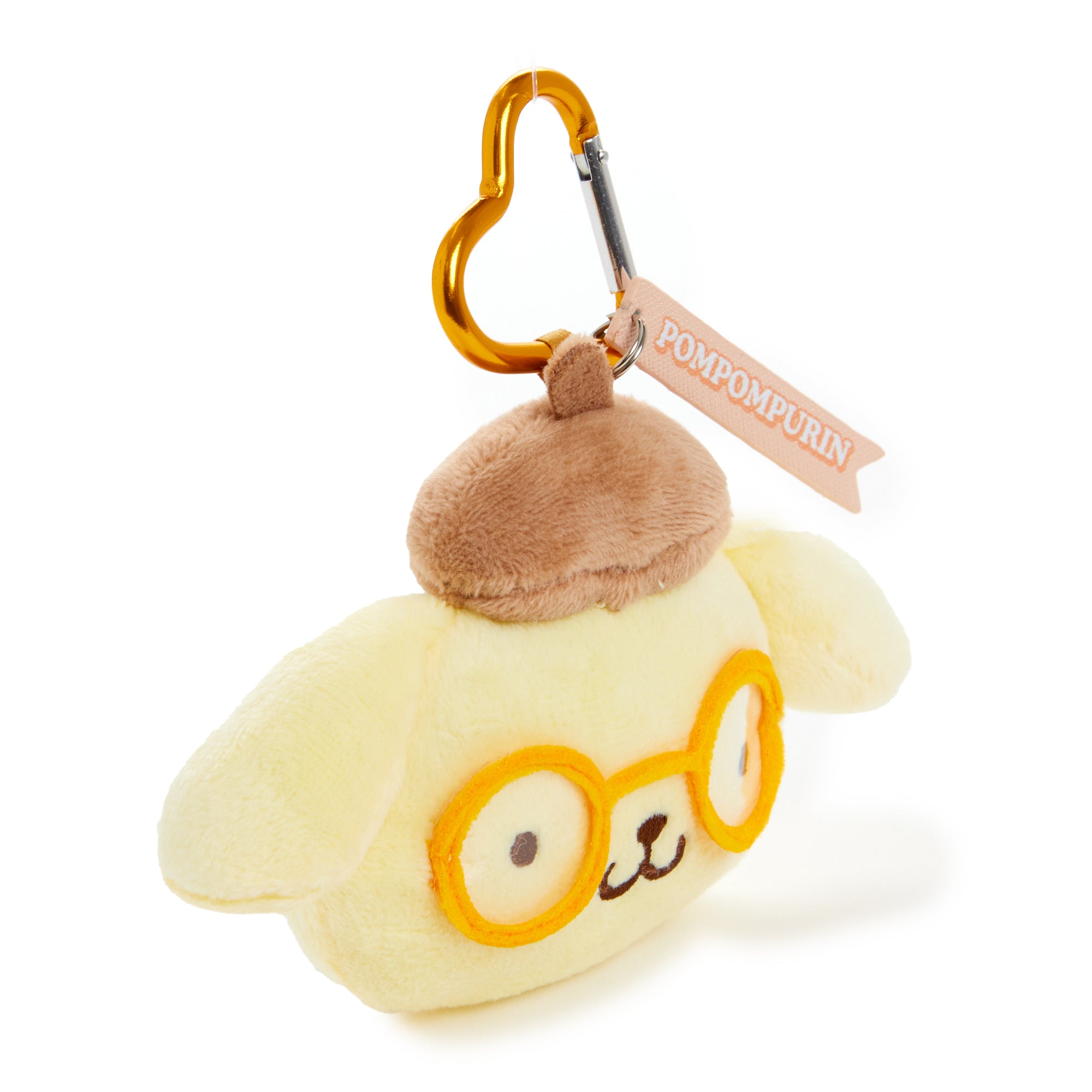 Pompompurin Plush Mascot Keychain (Glasses Series) - Image 3