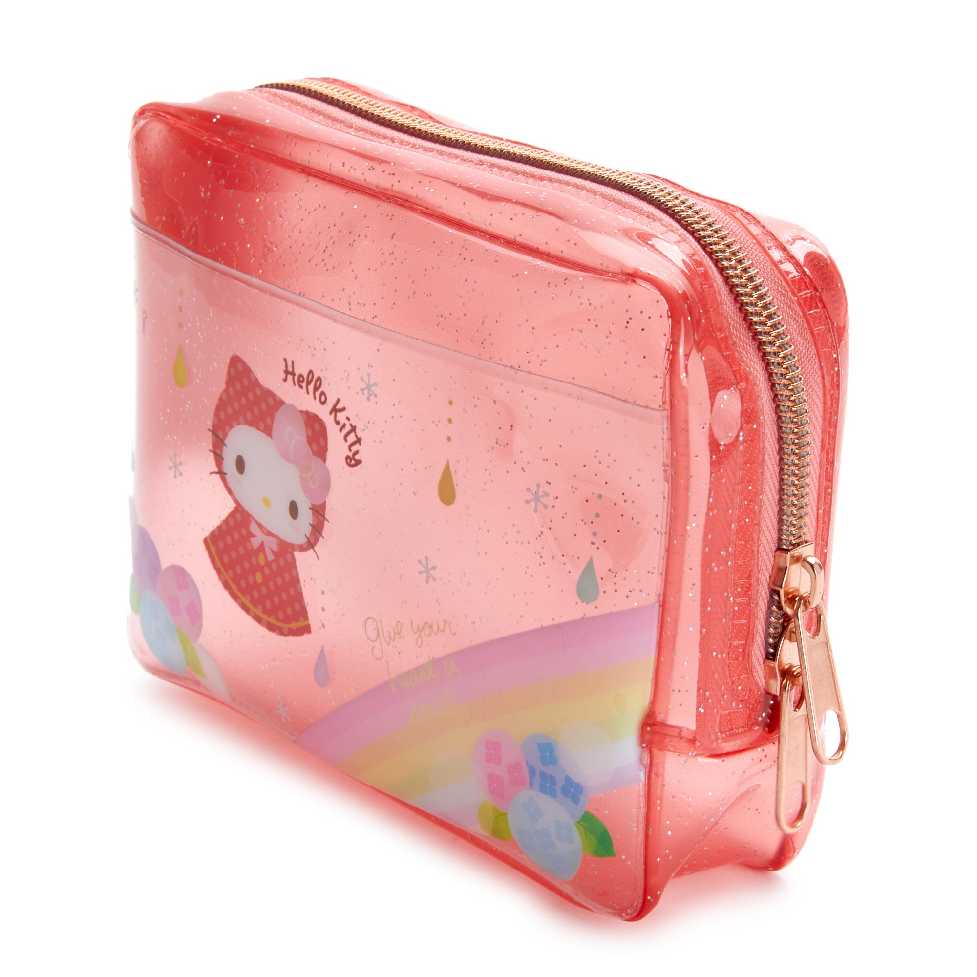 Hello Kitty Glitter Zipper Pouch (Rainy Days Series) - Image 2