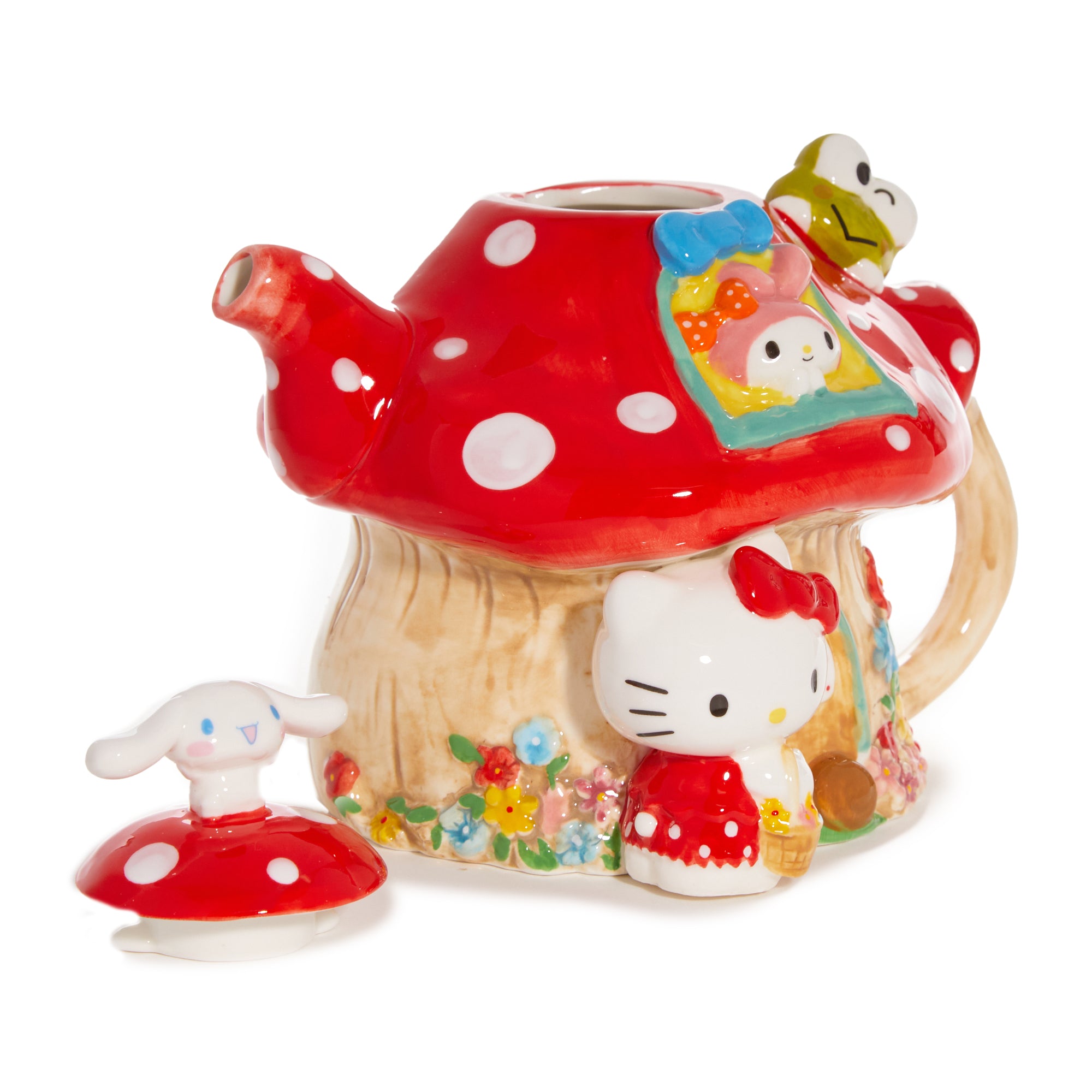 Hello Kitty and Friends Ceramic Mushroom Teapot - Image 2