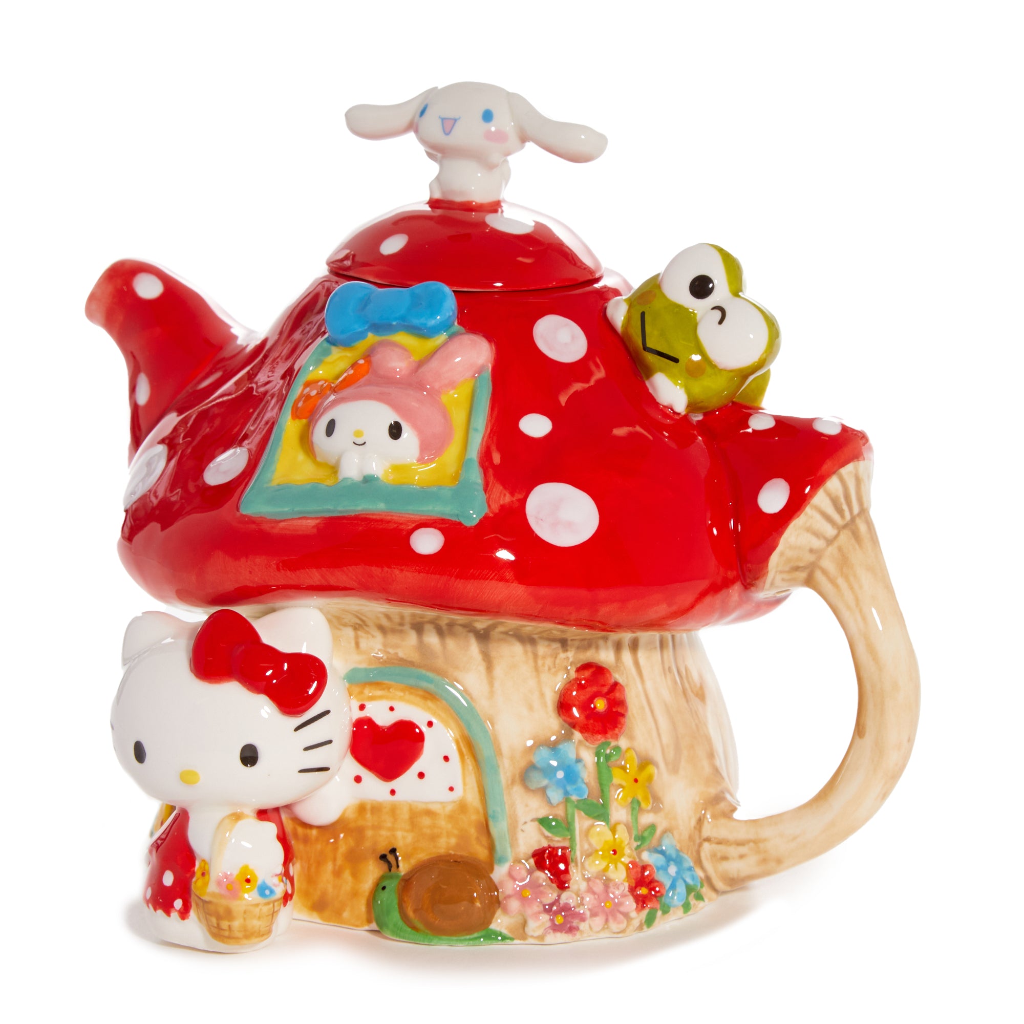 Hello Kitty and Friends Ceramic Mushroom Teapot - Image 3
