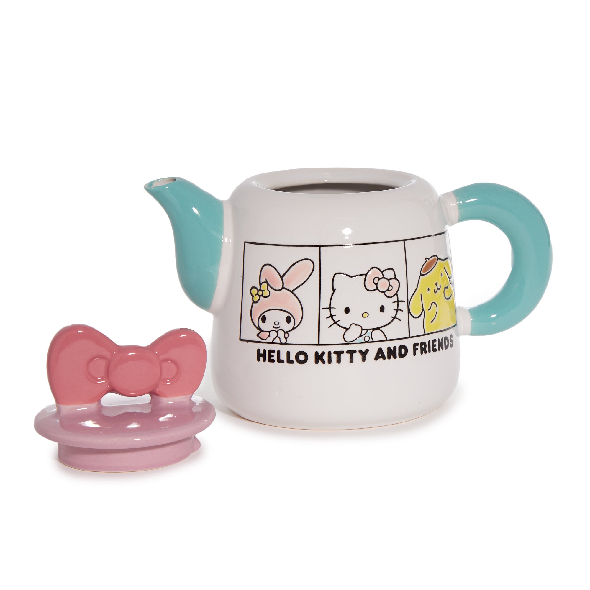 Hello Kitty and Friends Ceramic Grid Teapot - Image 2