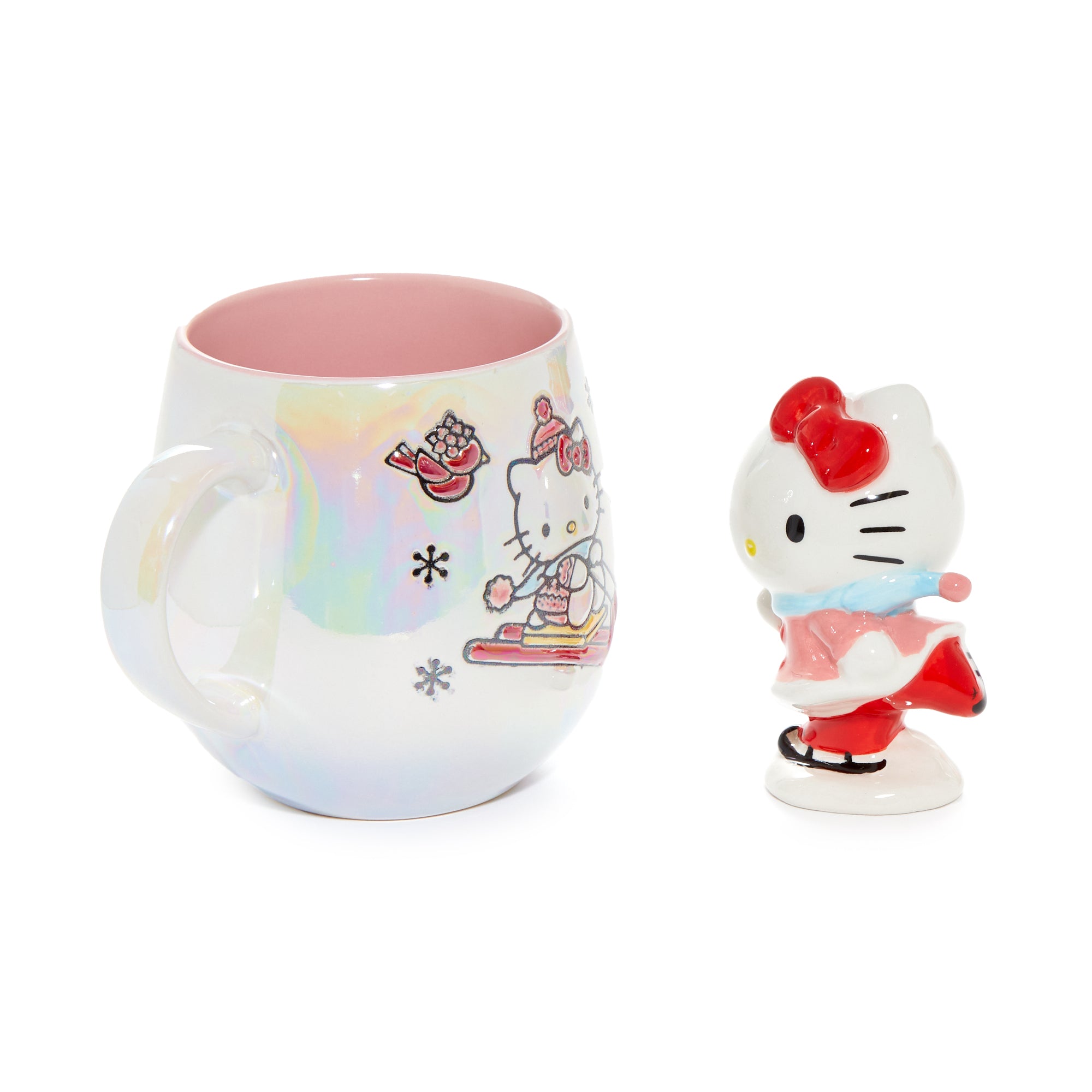 Hello Kitty Holiday Ski Ceramic Mug and Figurine Gift Set - Image 4