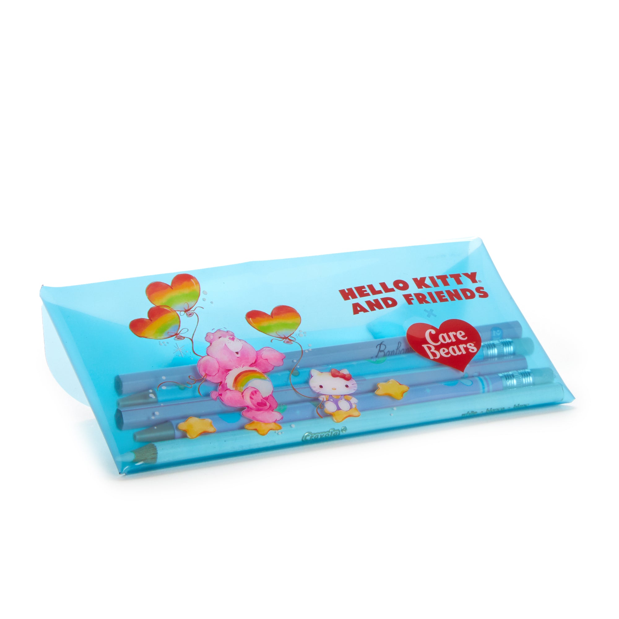 Hello Kitty x Care Bears Translucent Blue Pencil Case - Image 2