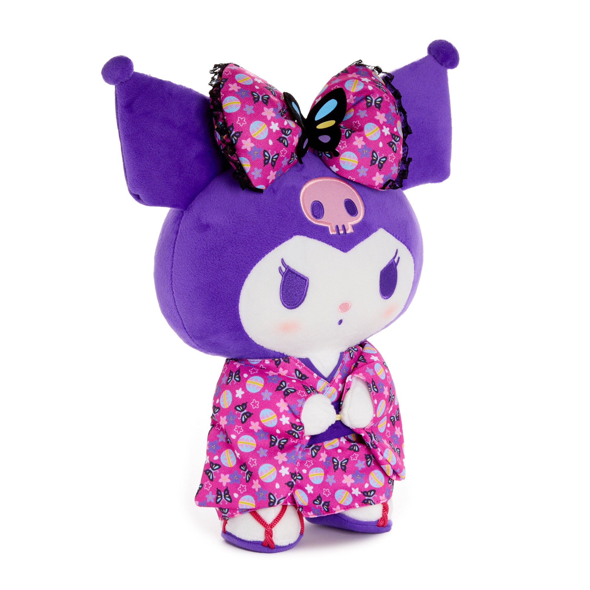 Kuromi 14 Pink Standing Plush (Spring Kimono Series) - Image 2