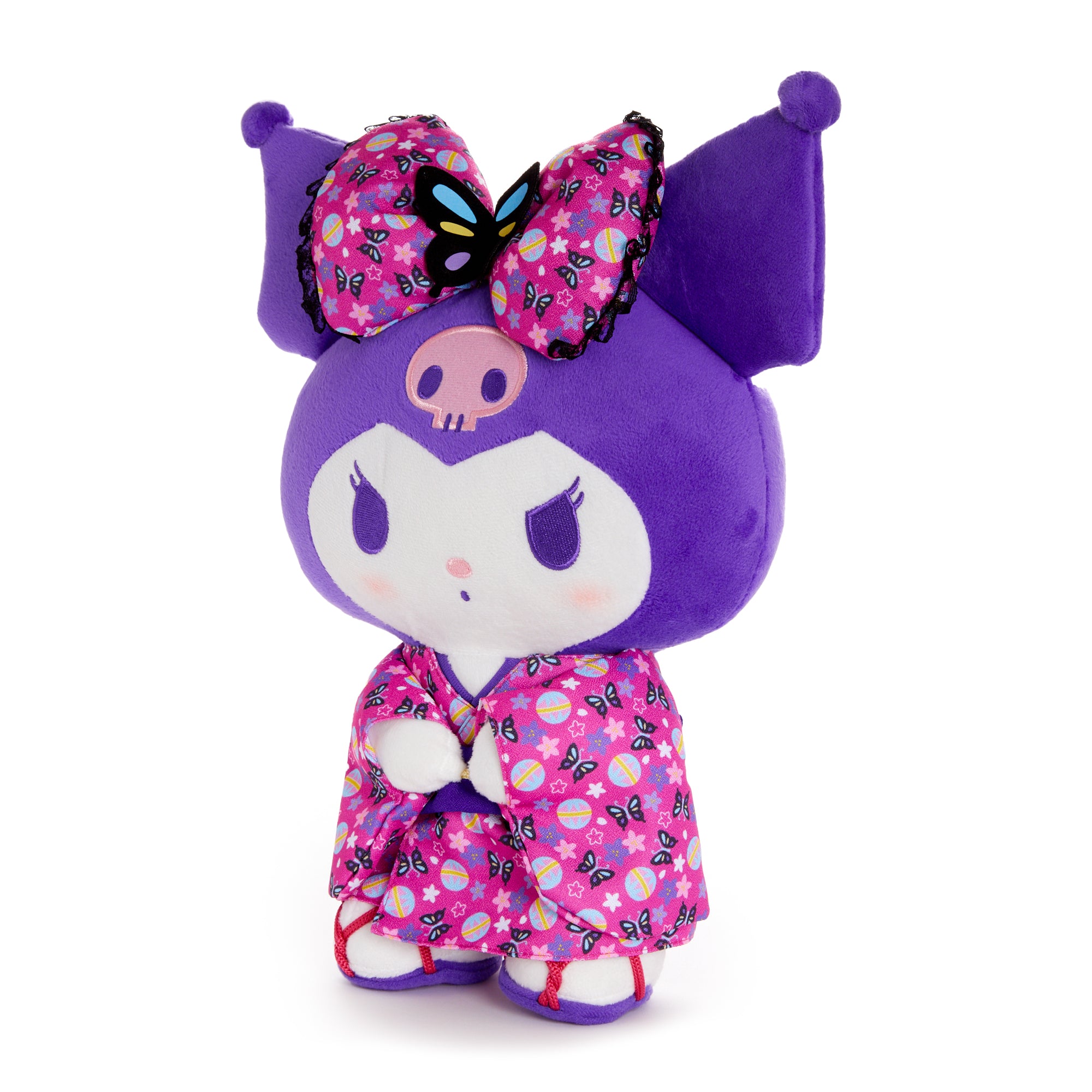 Kuromi 14 Pink Standing Plush (Spring Kimono Series) - Image 3