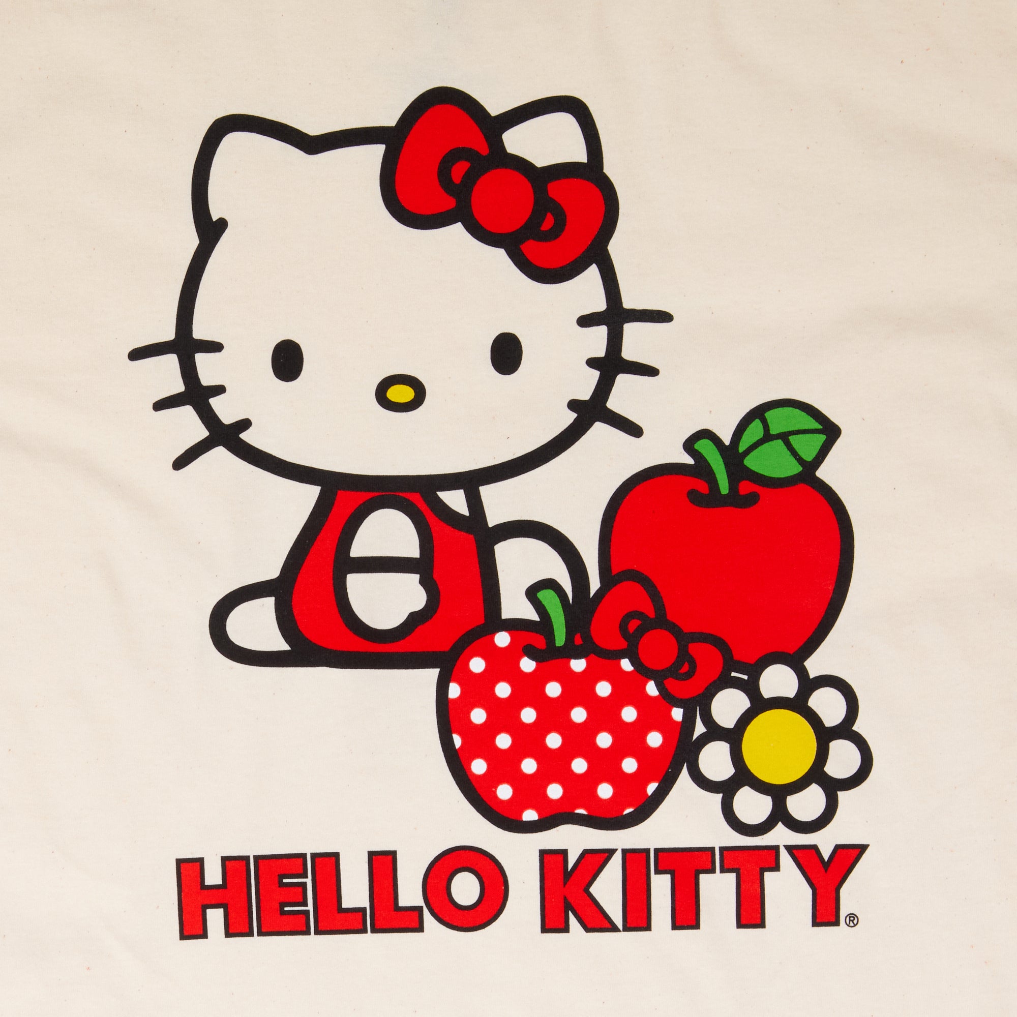 Hello Kitty Classic Apples Tee (Tofu) - Image 2