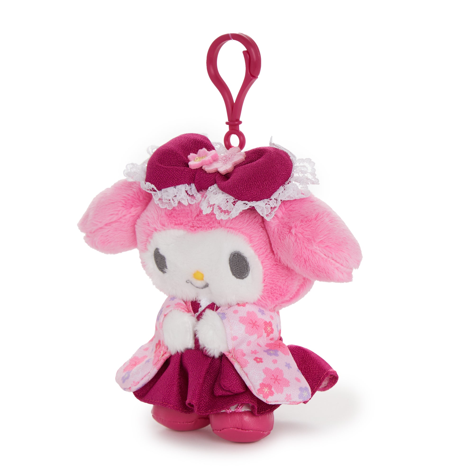 My Melody Plush Mascot Clip (Hakama Series) - Image 3